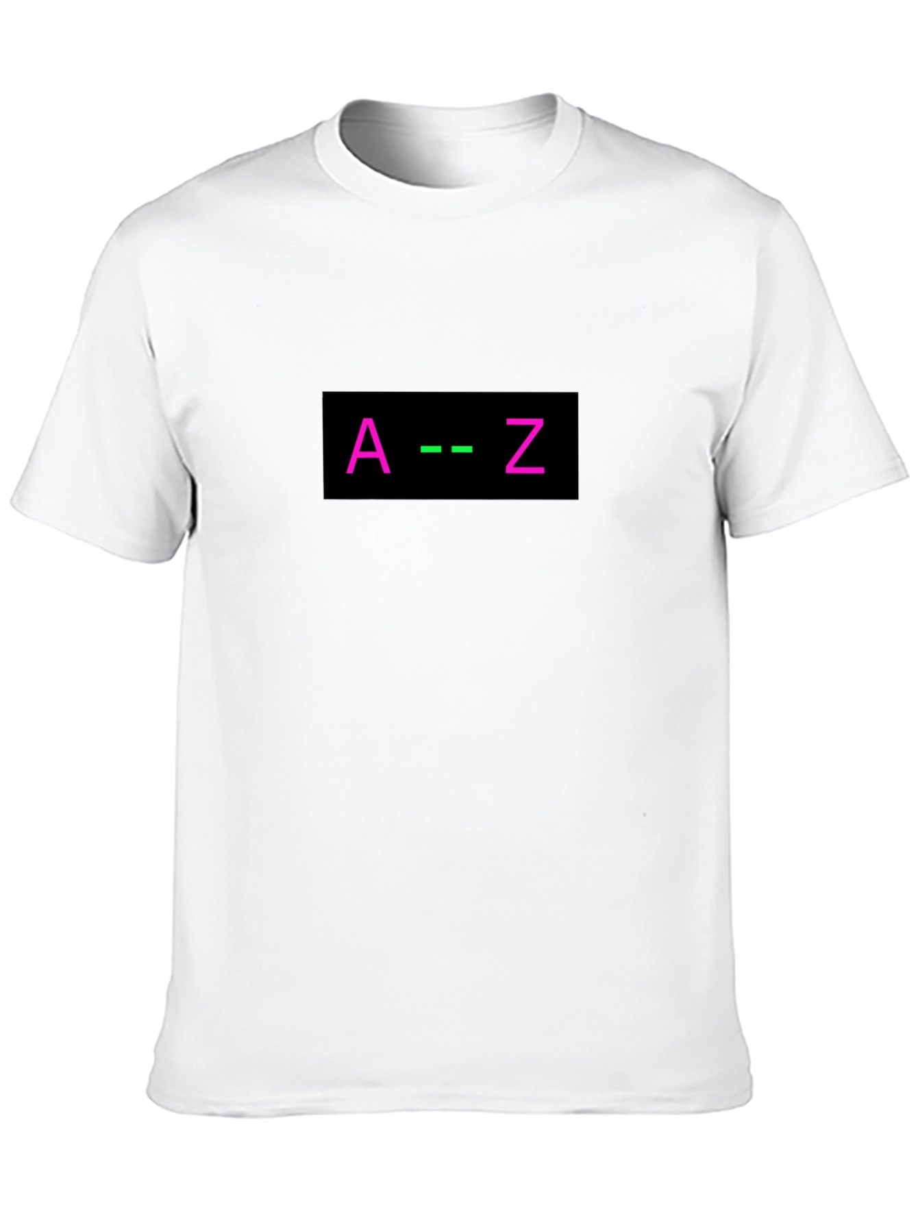 Black A to Z Graphic Tee - Black Cotton Blend view 10