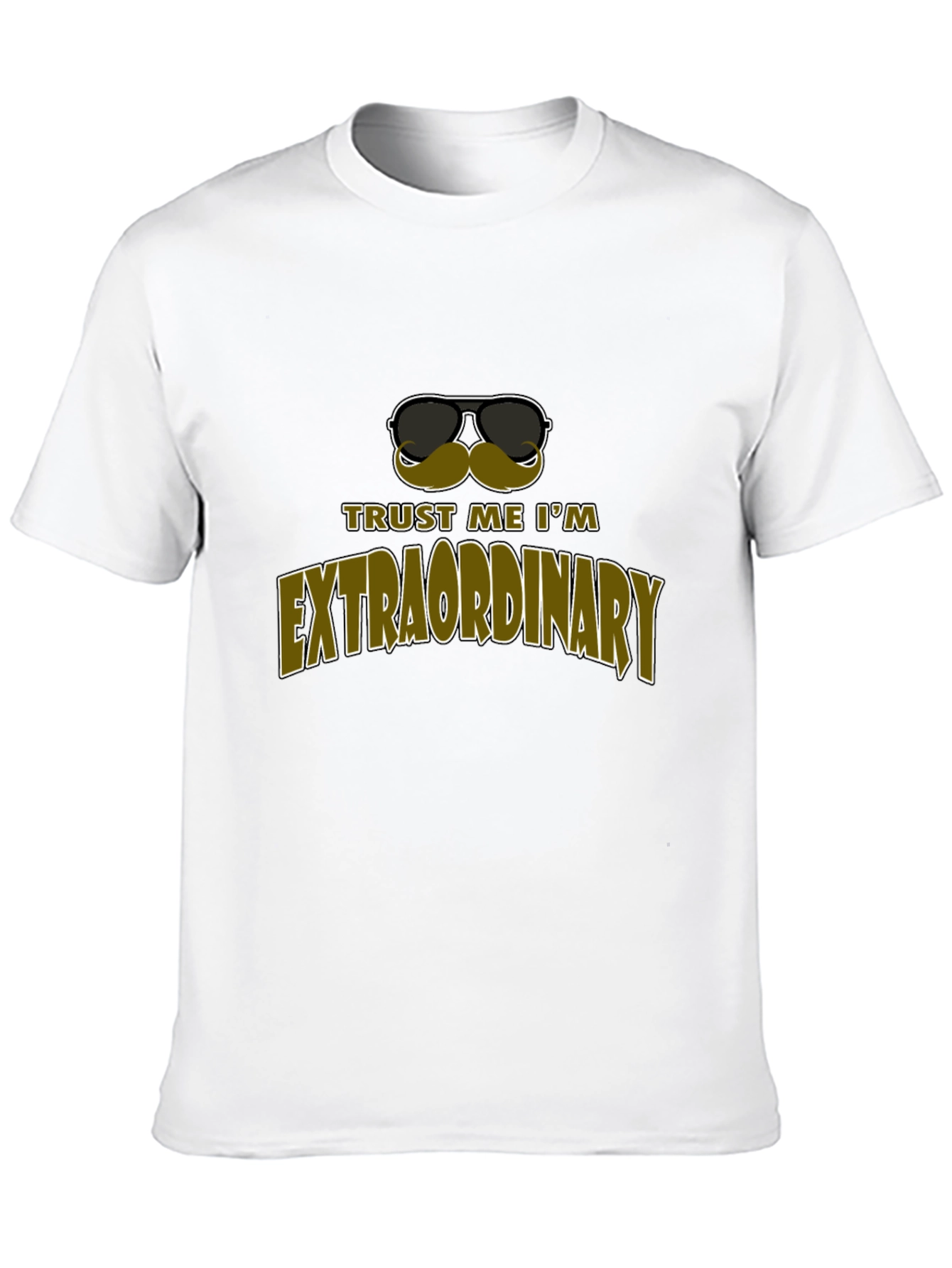 Black Trust Me I'm Extraordinary Black Graphic Tee view 10