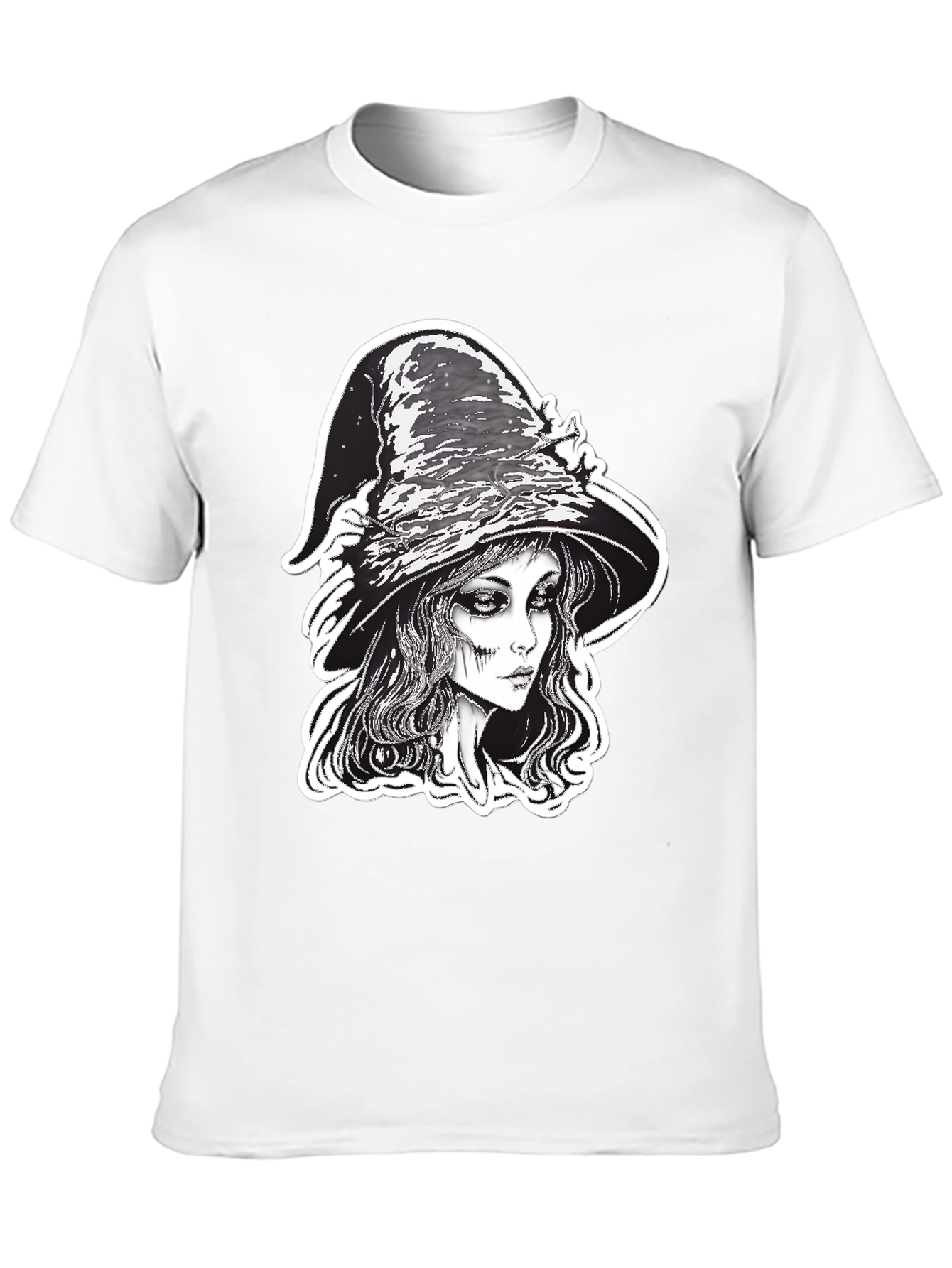 Black Witch Graphic Tee - Black Halloween Shirt view 10