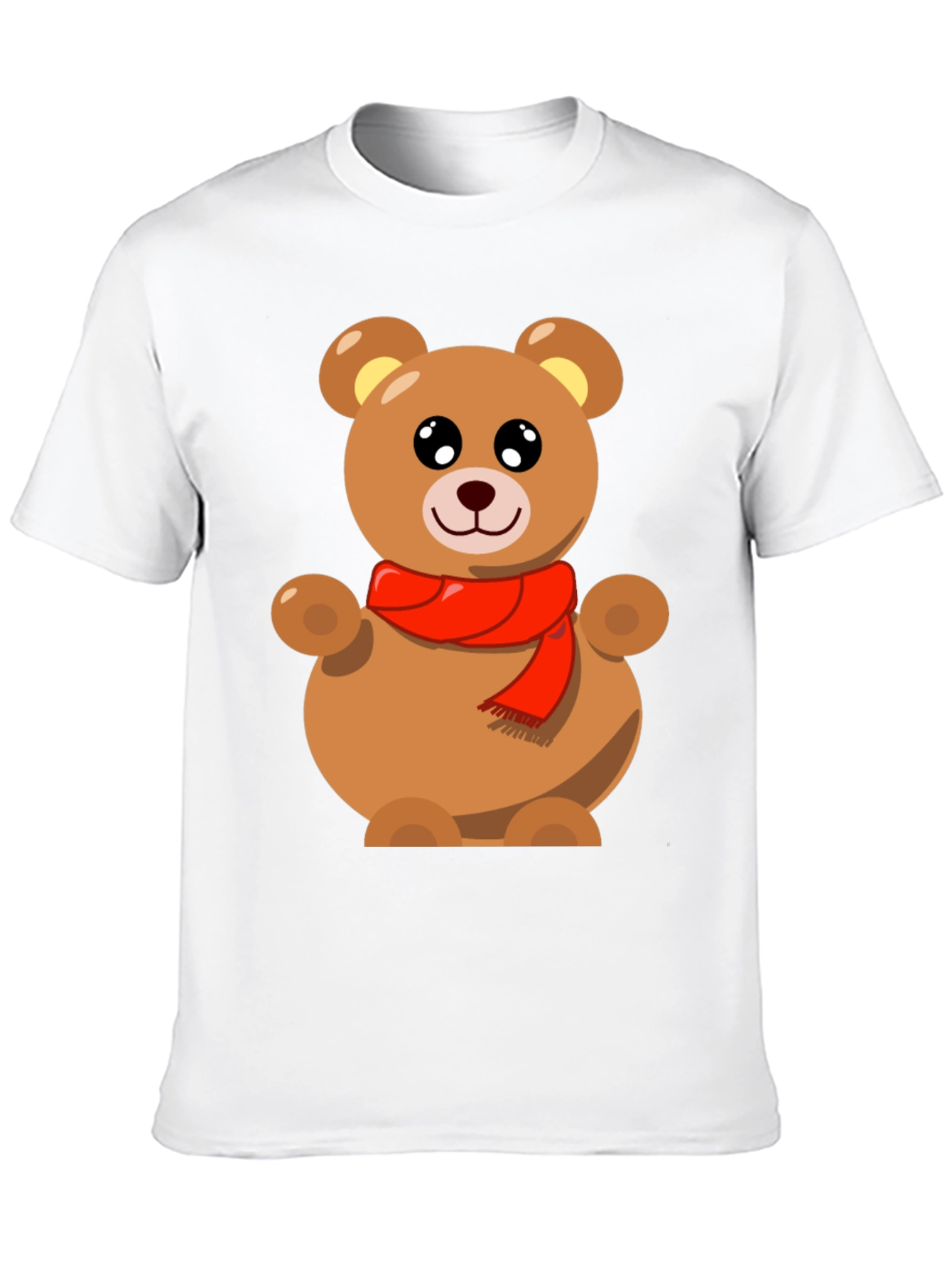 Black Cute Teddy Bear Graphic Tee - Black view 10