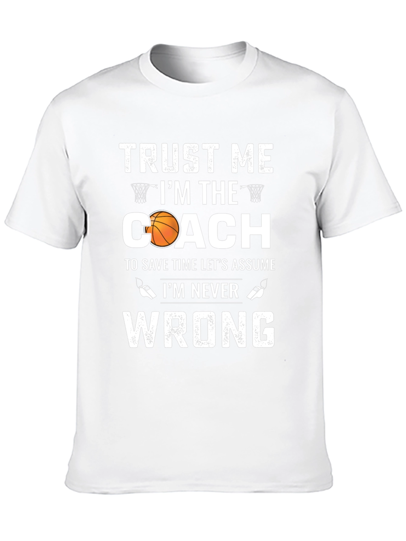 Black Basketball Coach Graphic T-Shirt: Trust Me, I'm the Coach view 10