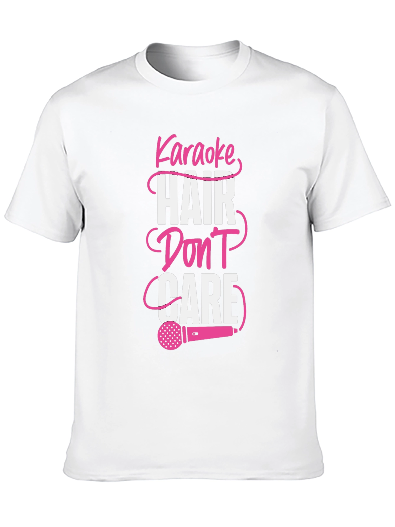 Black Karaoke Hair Don't Care Graphic Tee view 10