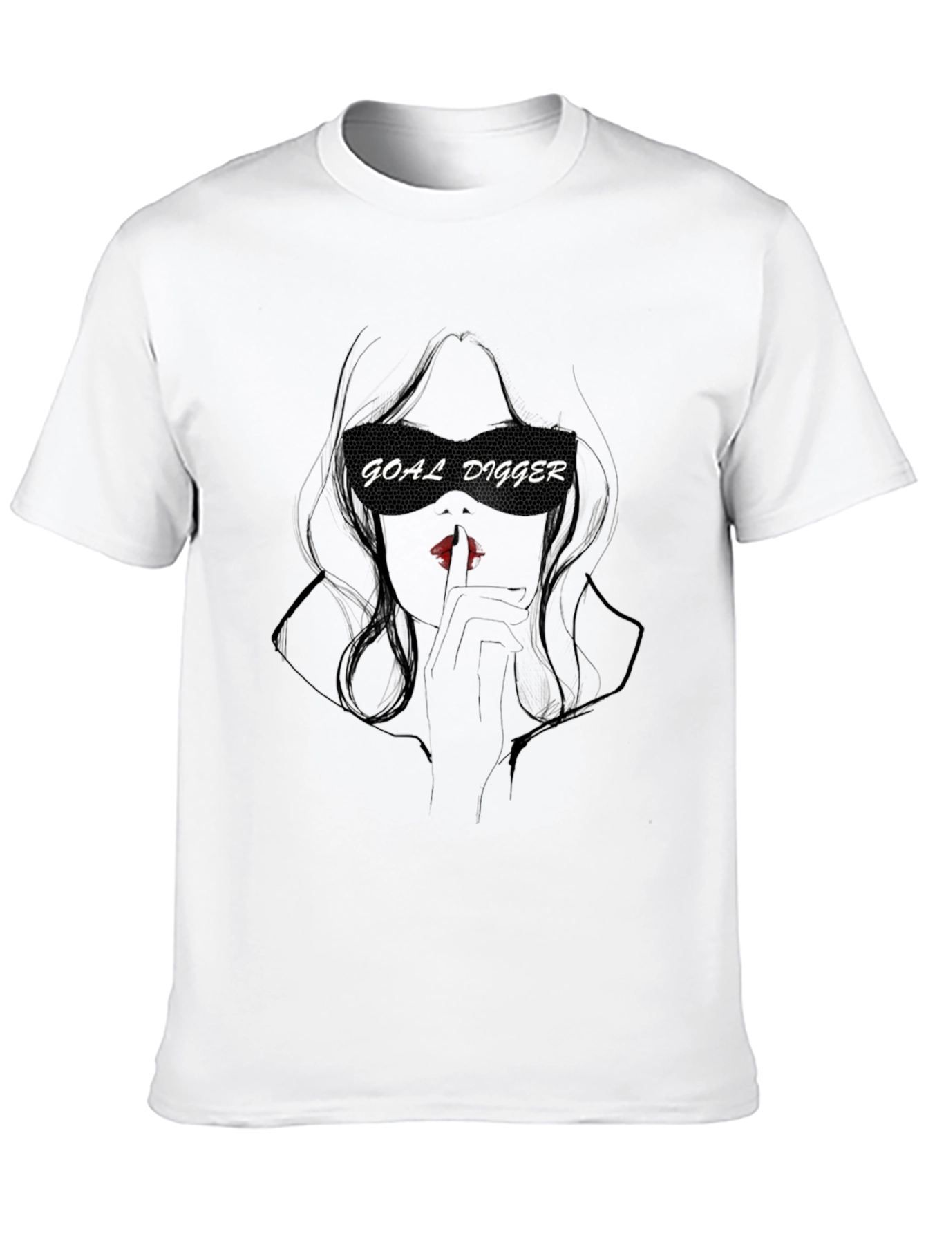 Black Goal Digger Graphic Tee - Edgy Style view 10