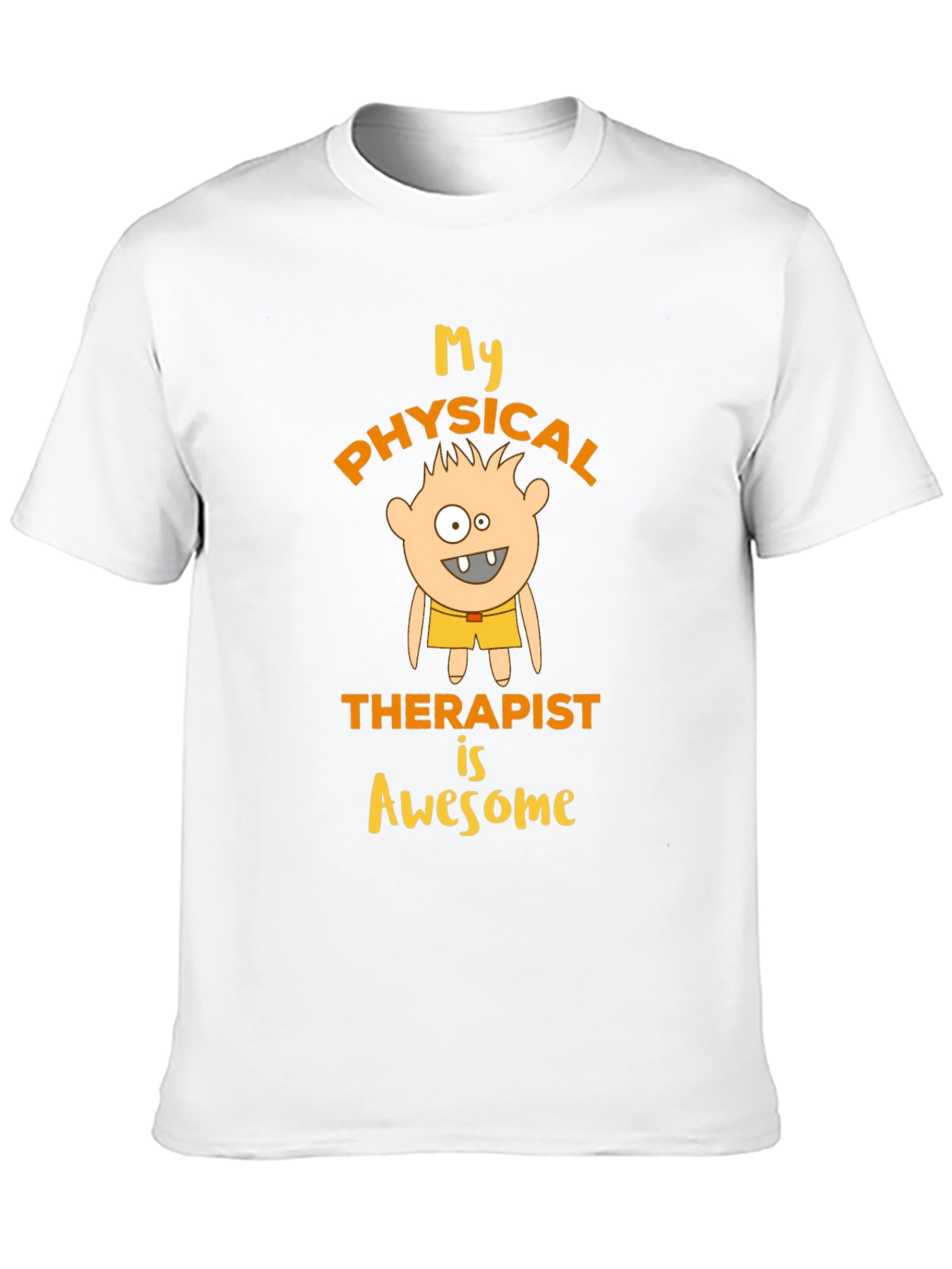 Black My Physical Therapist is Awesome T-Shirt view 10
