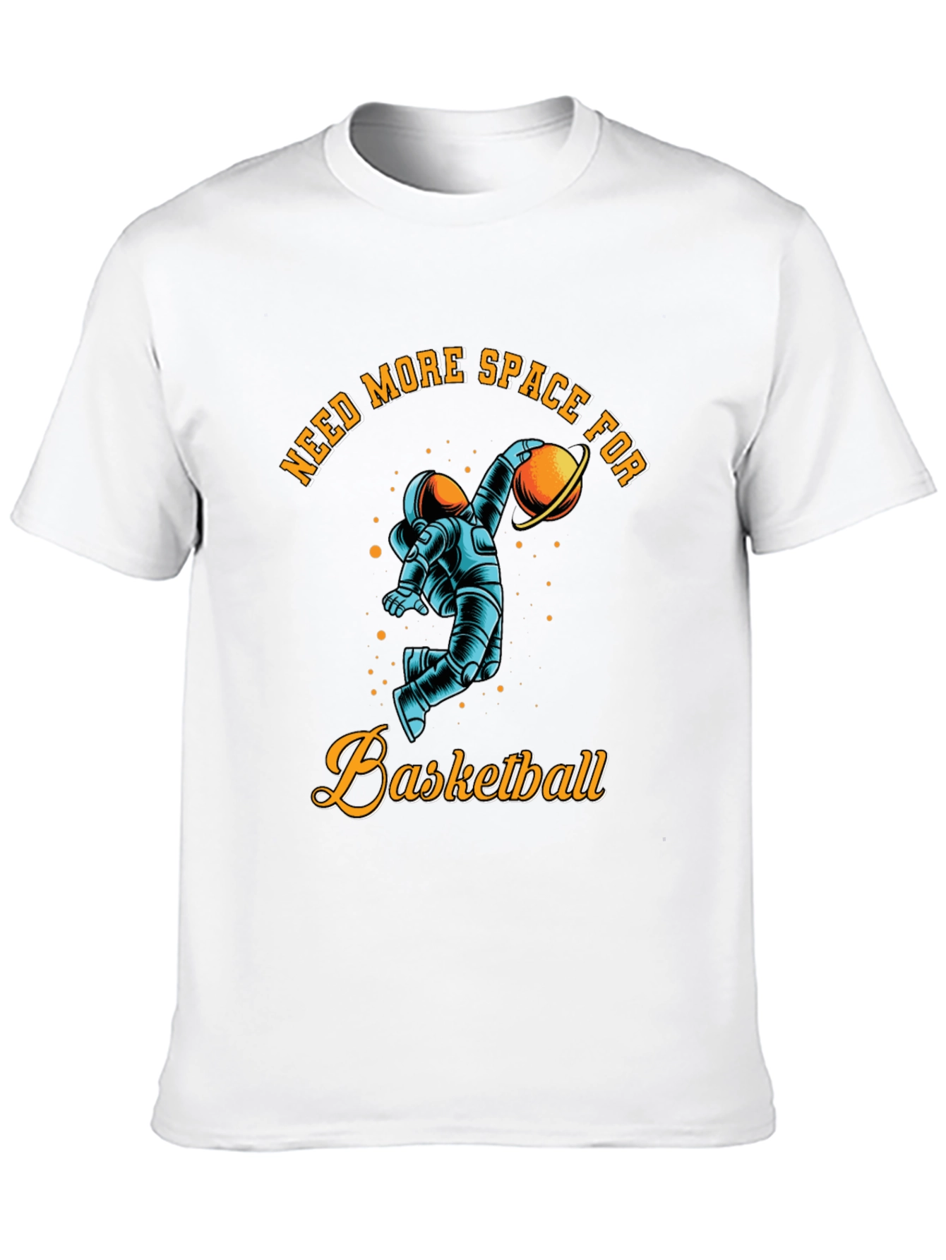 Black Need More Space for Basketball T-Shirt view 10