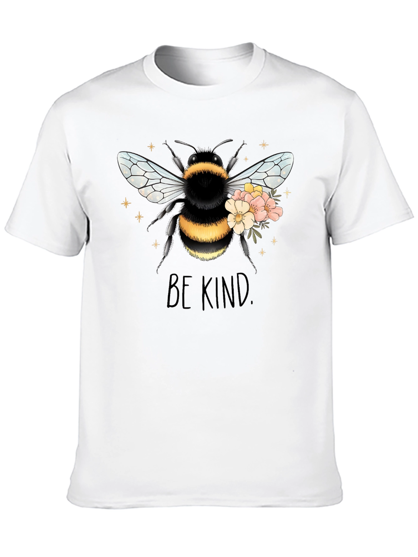 Black Bee Kind Graphic T-Shirt - Black view 10