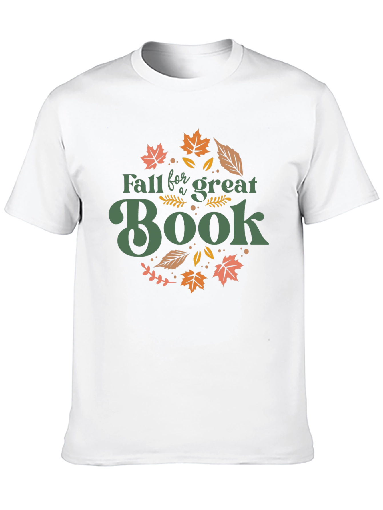 Black Fall for a Great Book T-Shirt view 10