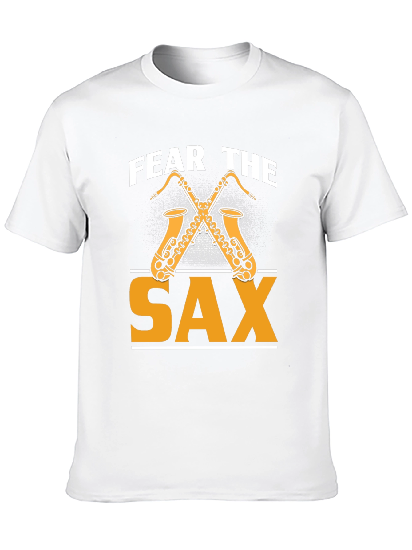 Black Fear The Sax T-Shirt - Music Lover Tee view 10