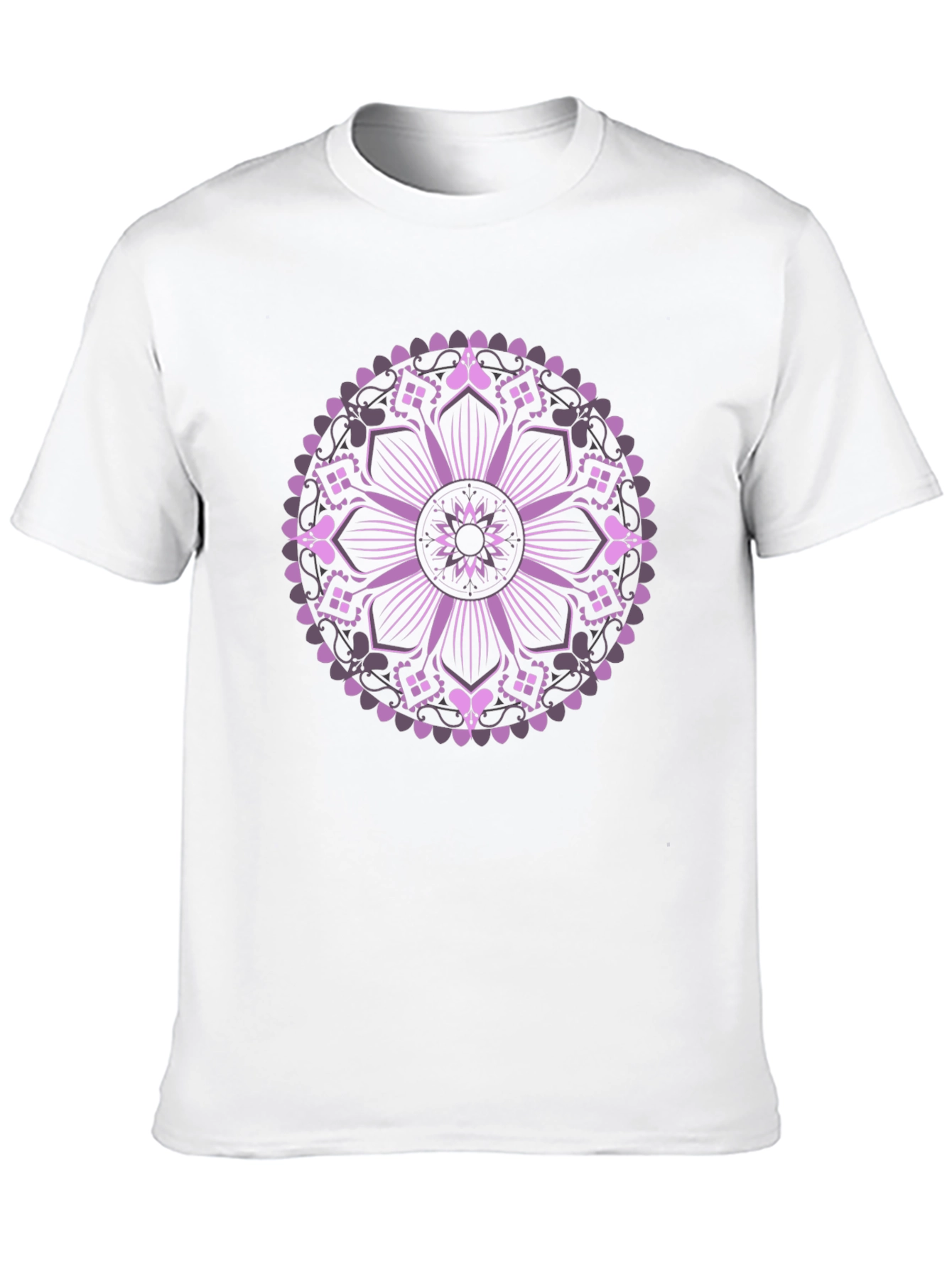 Black Mandala Graphic Print Black T-Shirt view 10