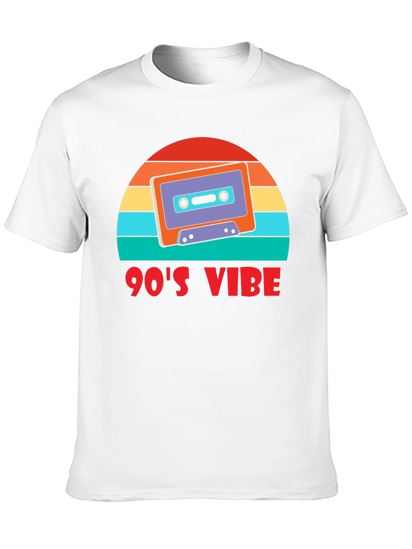 Black 90's Vibe Retro Cassette T-Shirt view 10