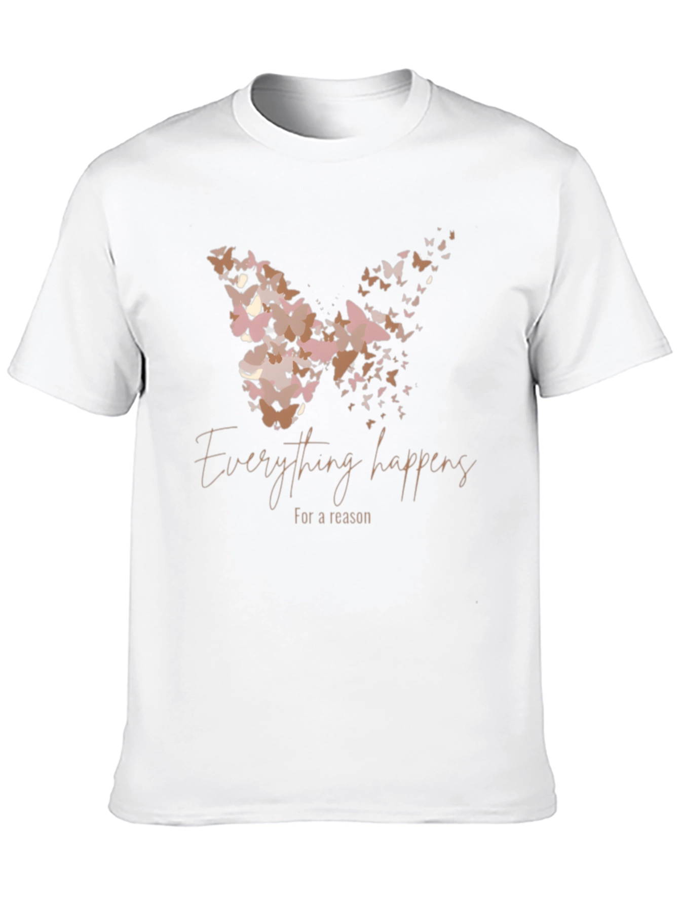 Black Butterfly Effect T-Shirt: Everything Happens for a Reason view 10