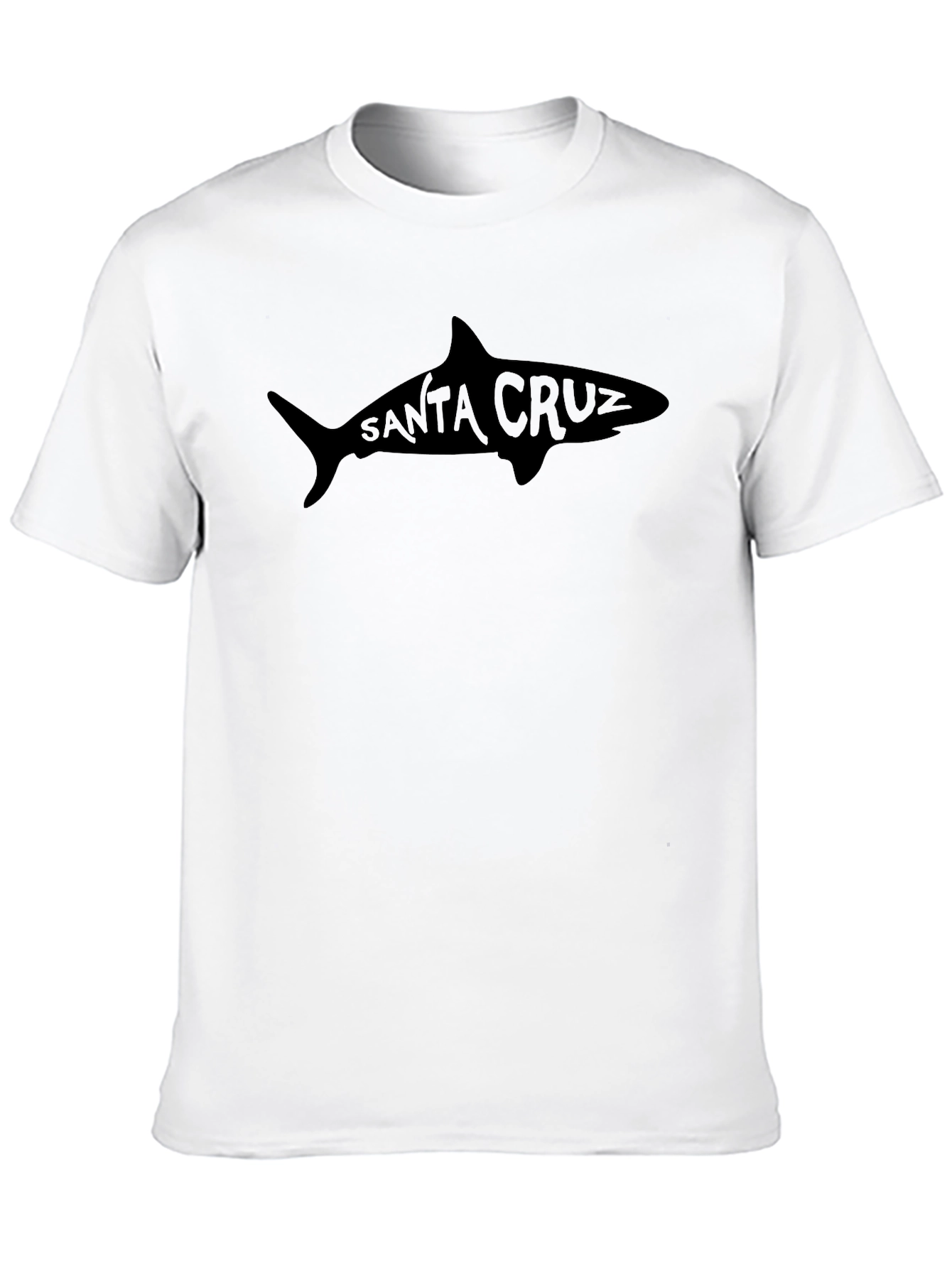 Black Santa Cruz Shark Graphic Tee - Black view 10