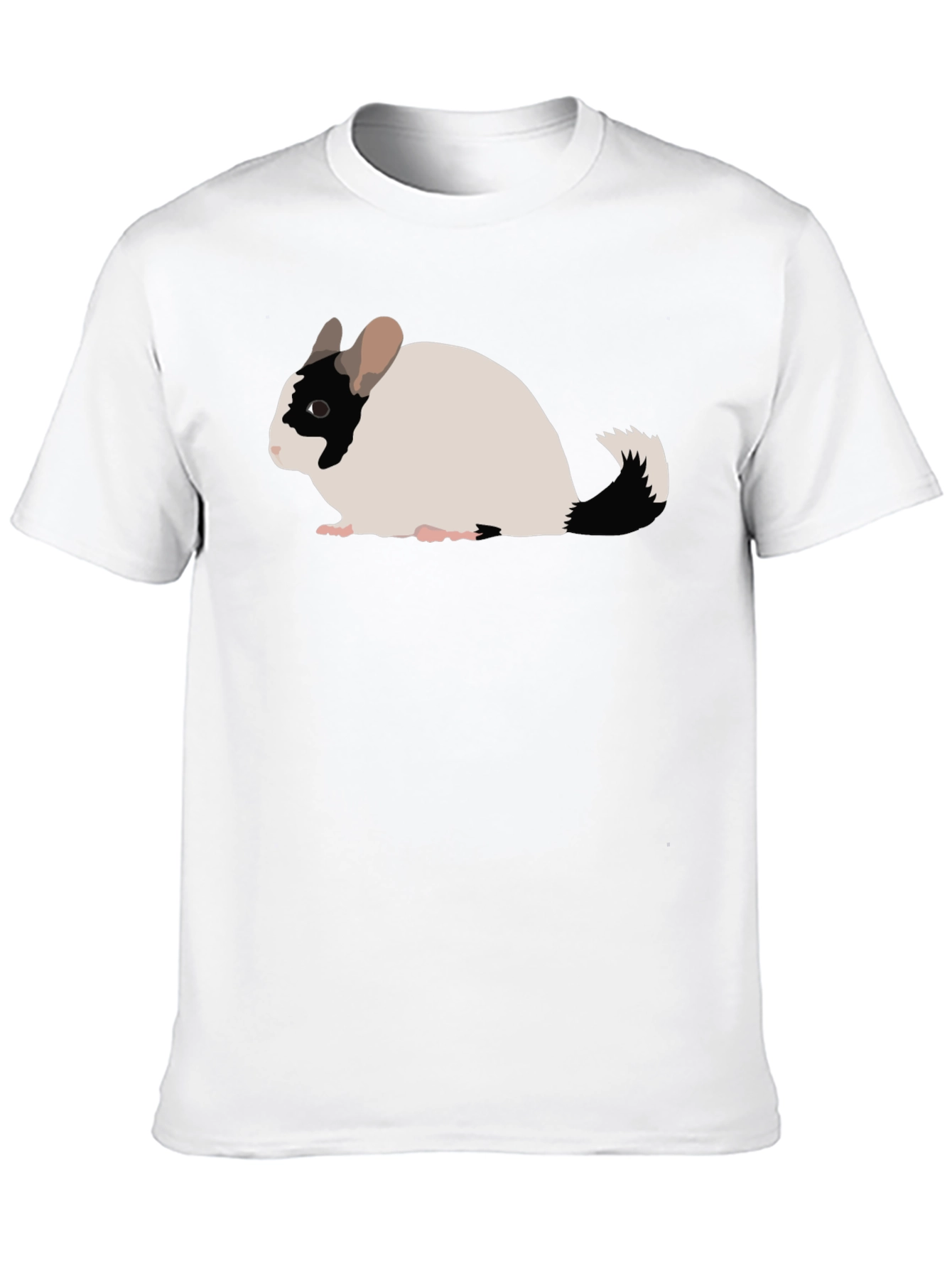 Black Chinchilla Graphic Tee - Cute Rodent Shirt view 10