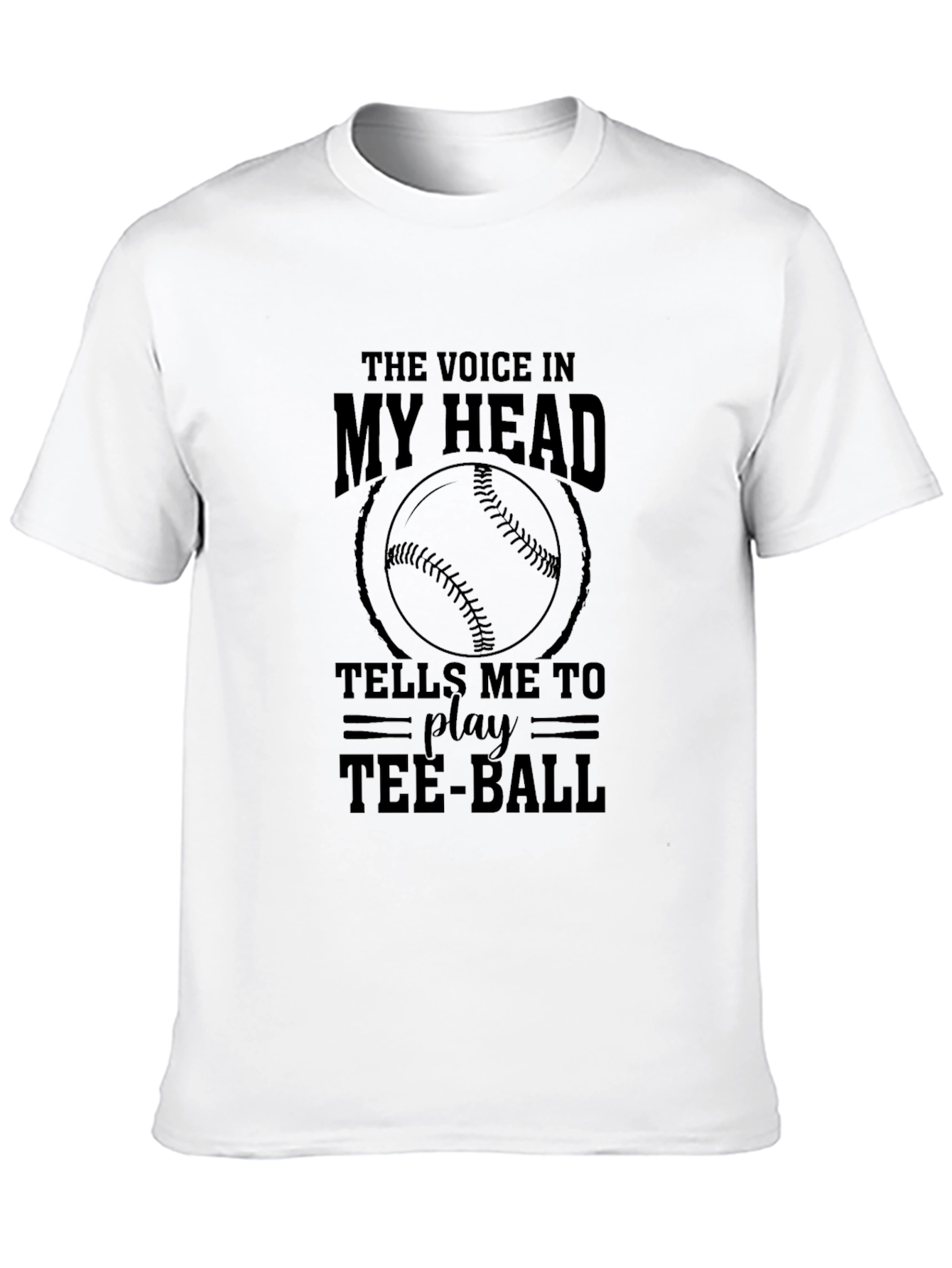 Black Voice in My Head Tee-Ball T-Shirt view 10
