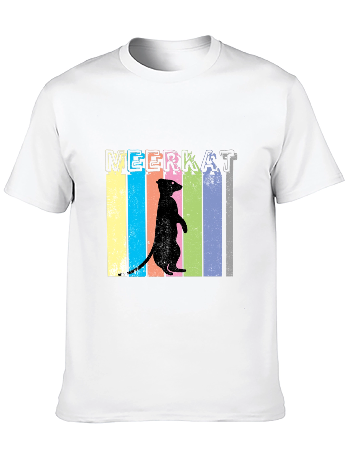 Black Meerkat Graphic Tee - Fun Animal T-Shirt view 10