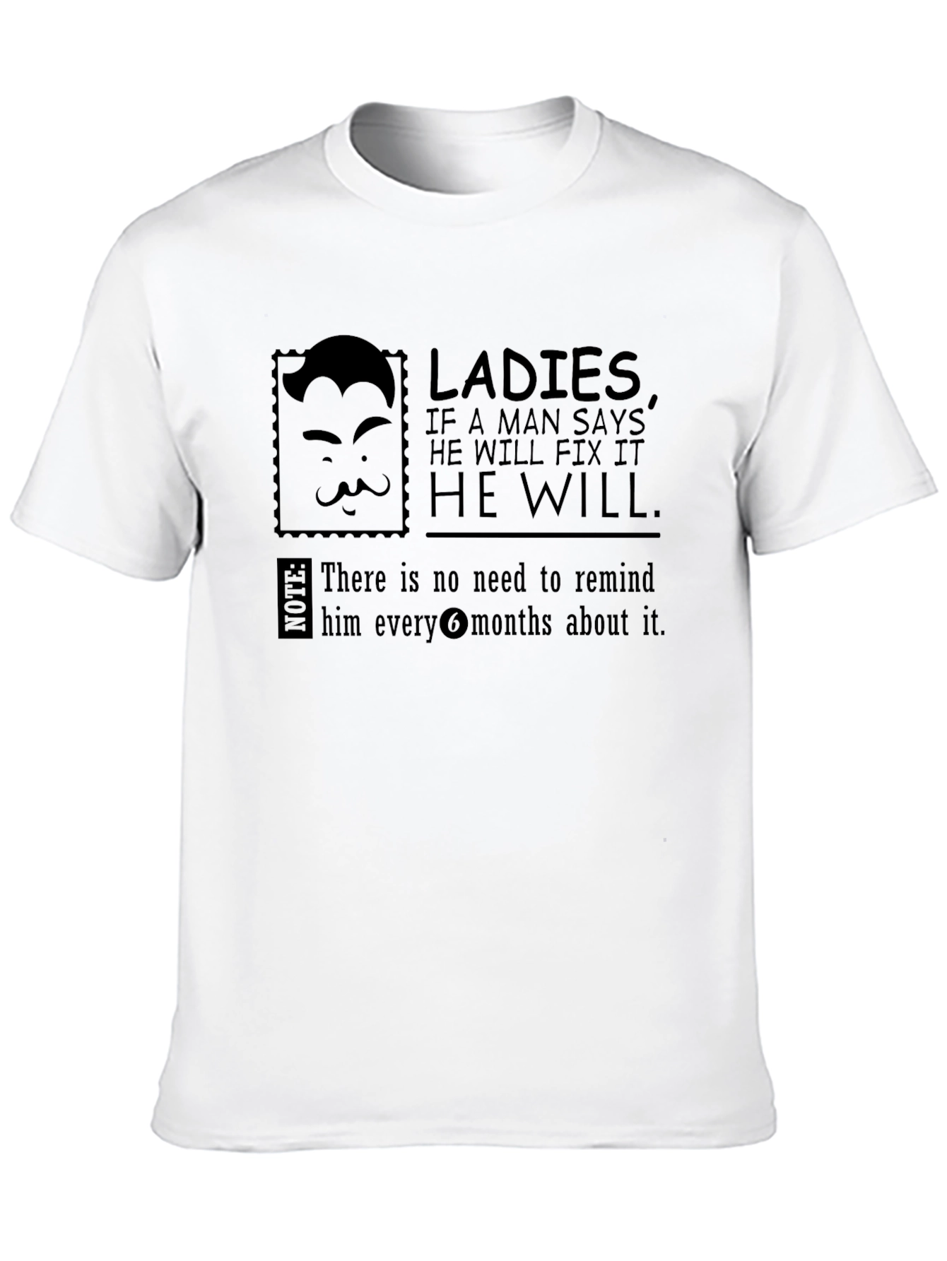 Black Fix It Humor Graphic Tee - Men's Novelty T-Shirt view 10