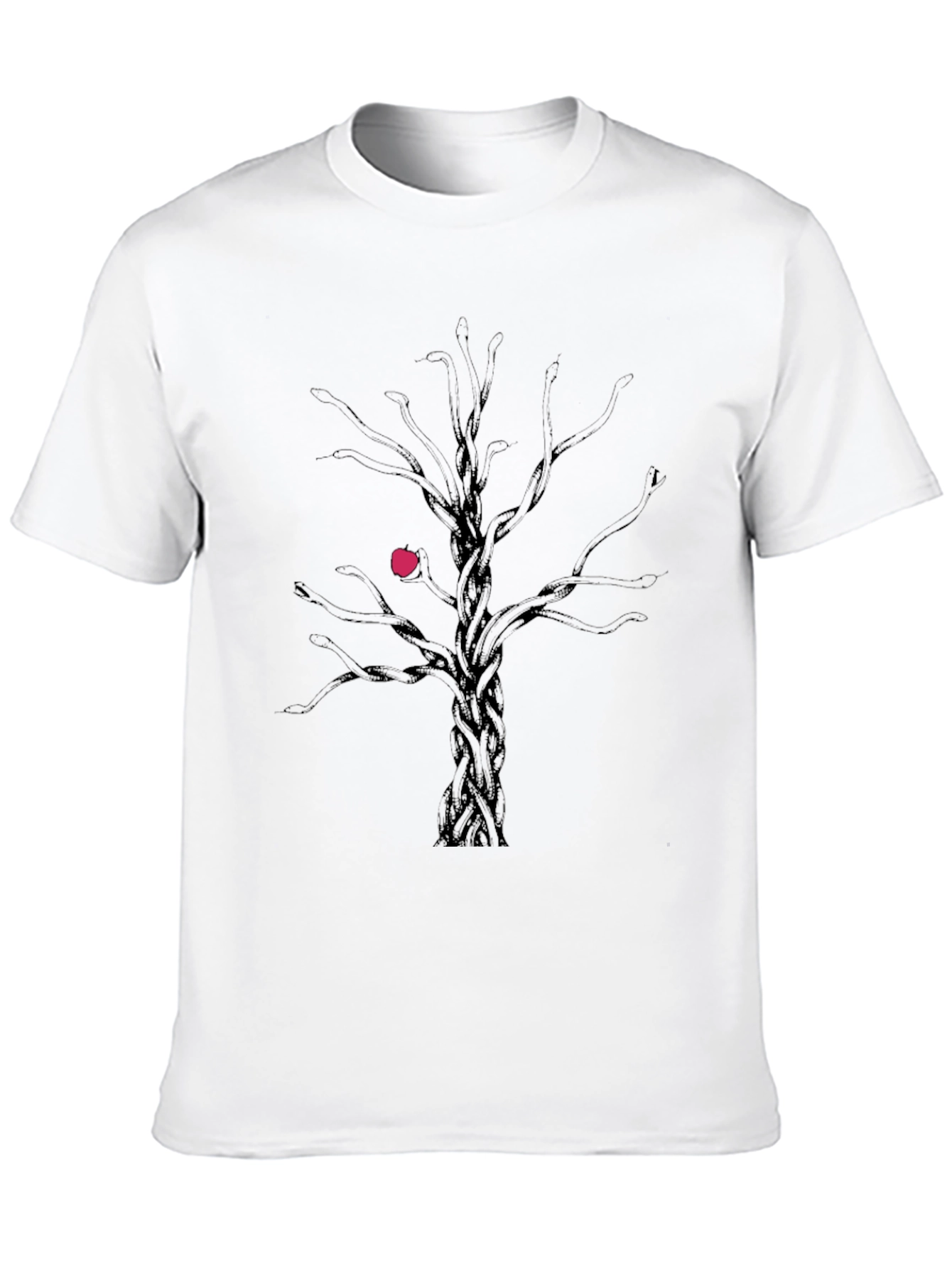 Black Men's Black Tree Graphic Tee view 10