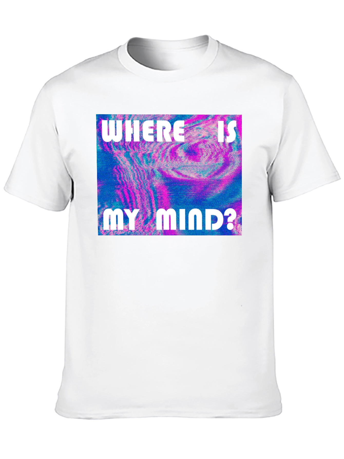 Black Mind-Bending Graphic Tee: Where Is My Mind? Shirt view 10
