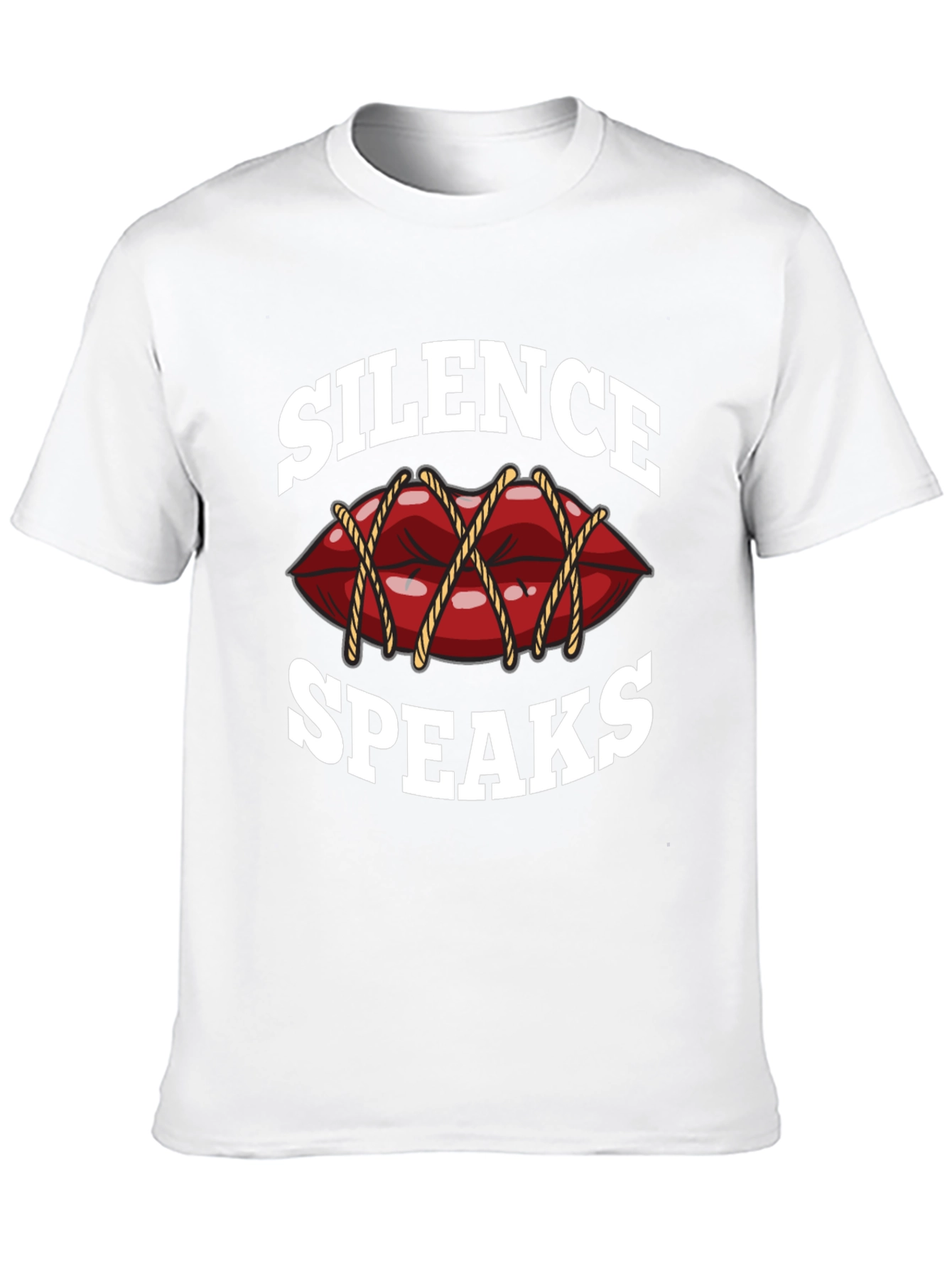 Black Silence Speaks Graphic Tee - Black T-Shirt view 10