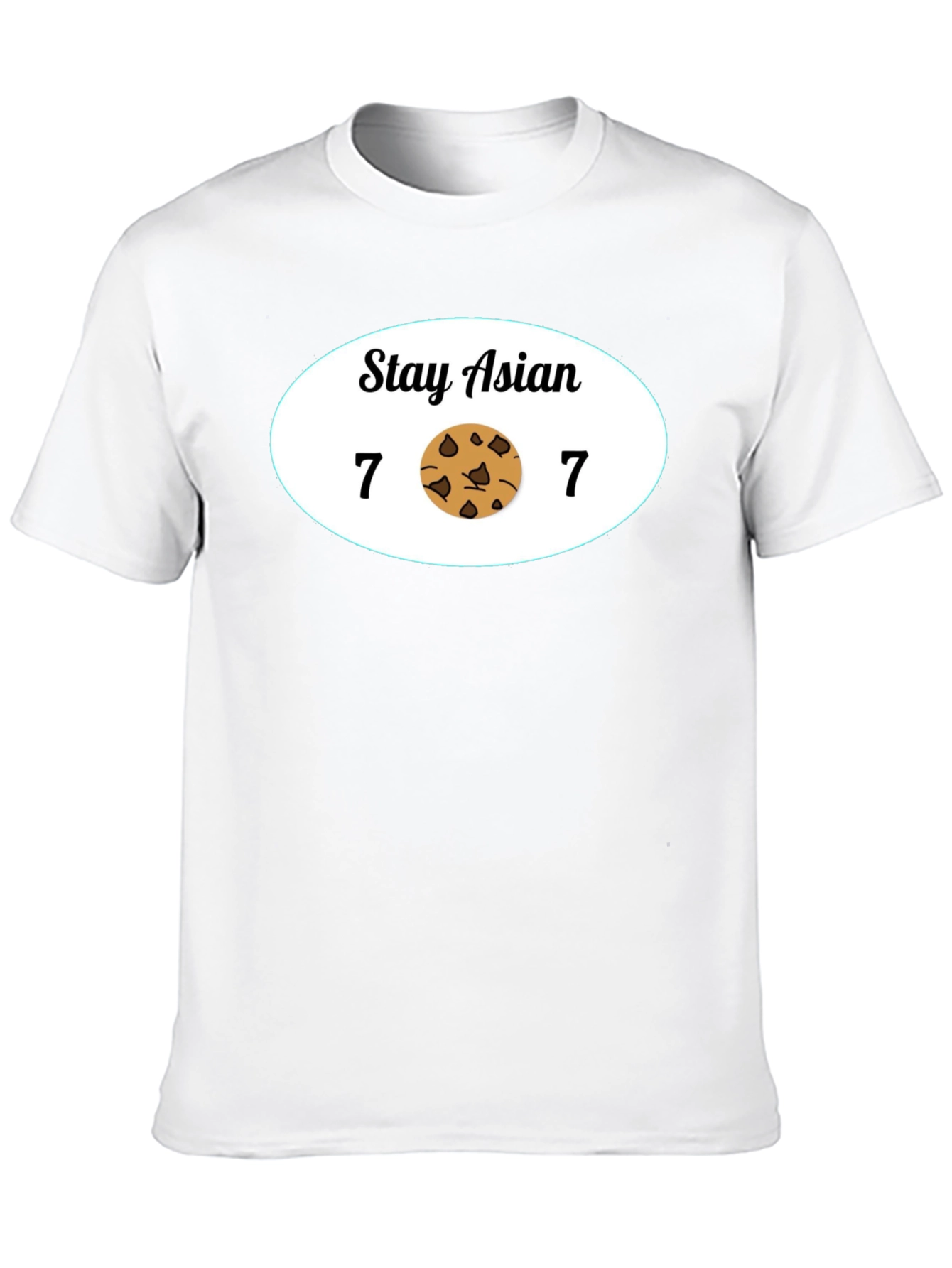 Black Stay Asian 7 Cookie 7 Funny Graphic Tee view 10