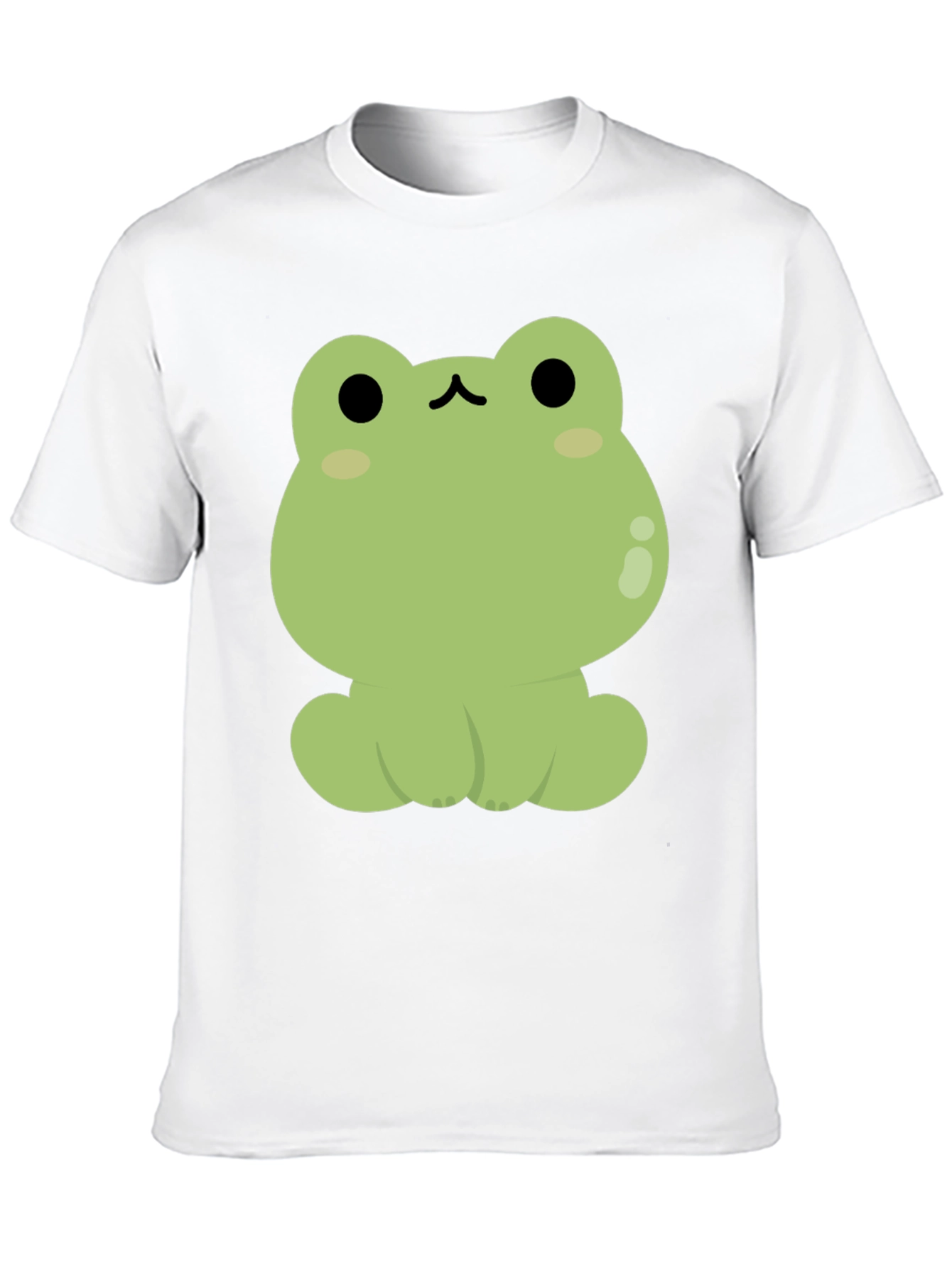 Black Cute Frog Graphic Black T-Shirt view 10