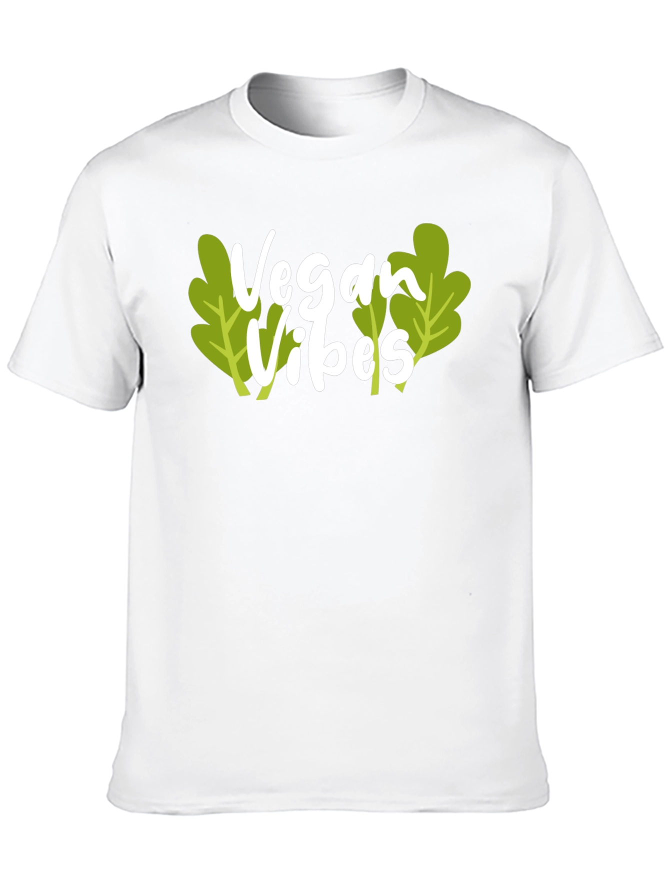 Black Vegan Vibes Black T-Shirt view 10