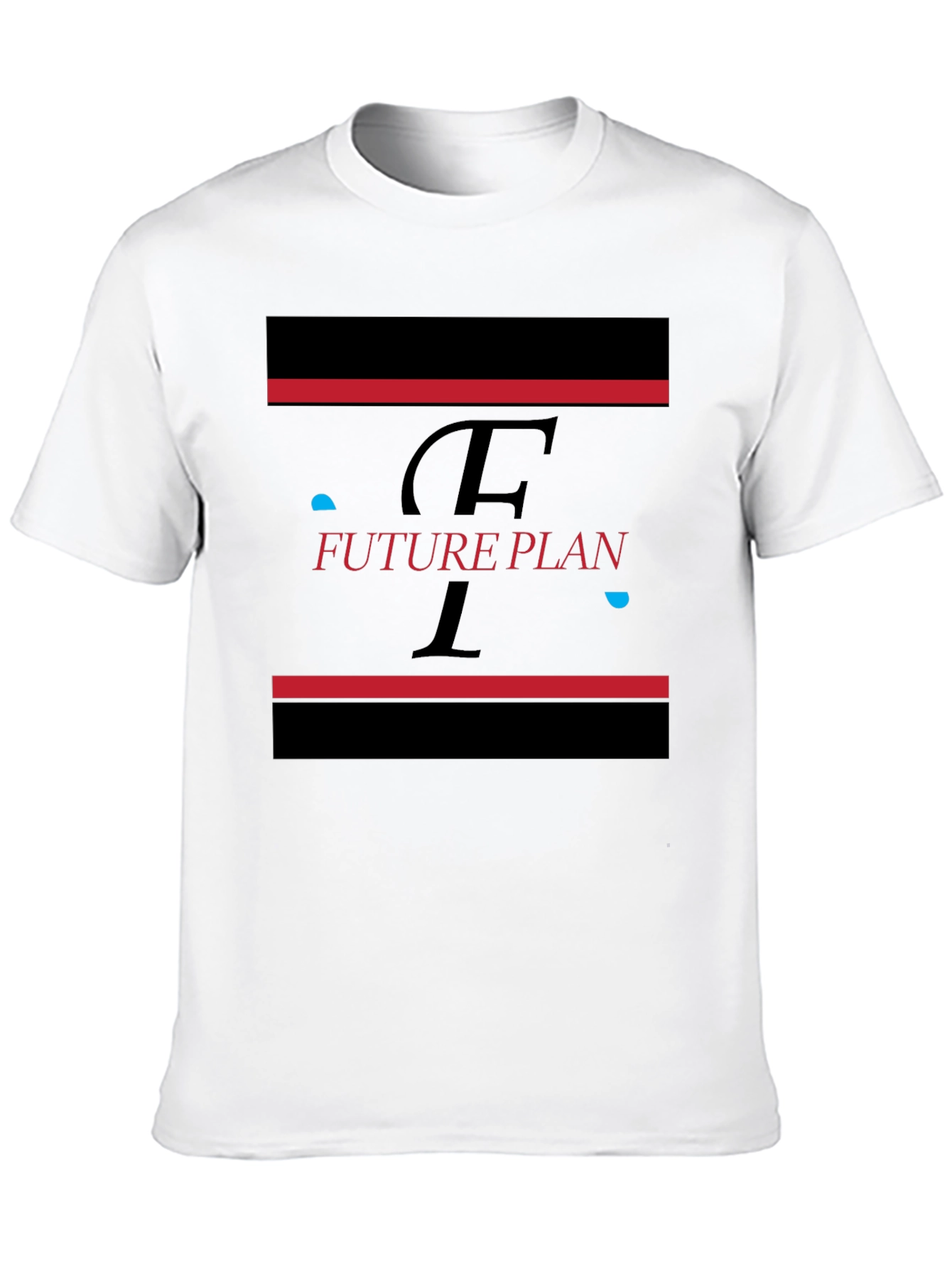 Black Future Plan Graphic Black T-Shirt view 10