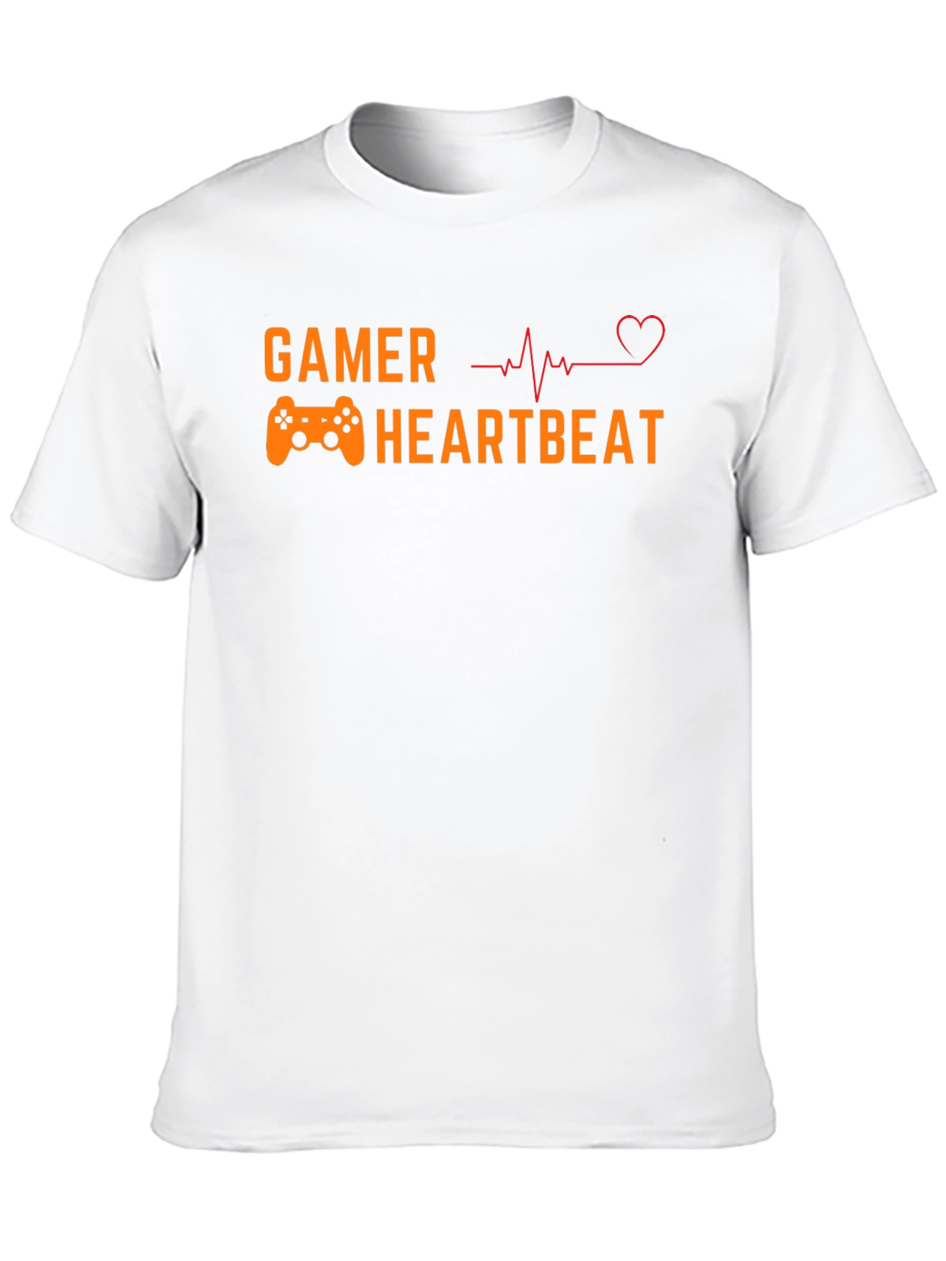 Black Gamer Heartbeat Graphic Tee - Black Short Sleeve T-Shirt view 10