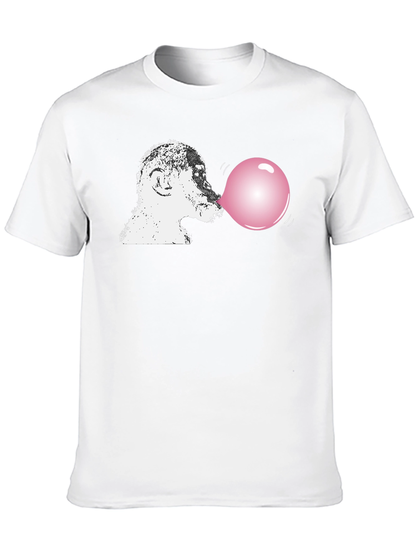 Black Monkey Blowing Bubblegum T-Shirt view 10