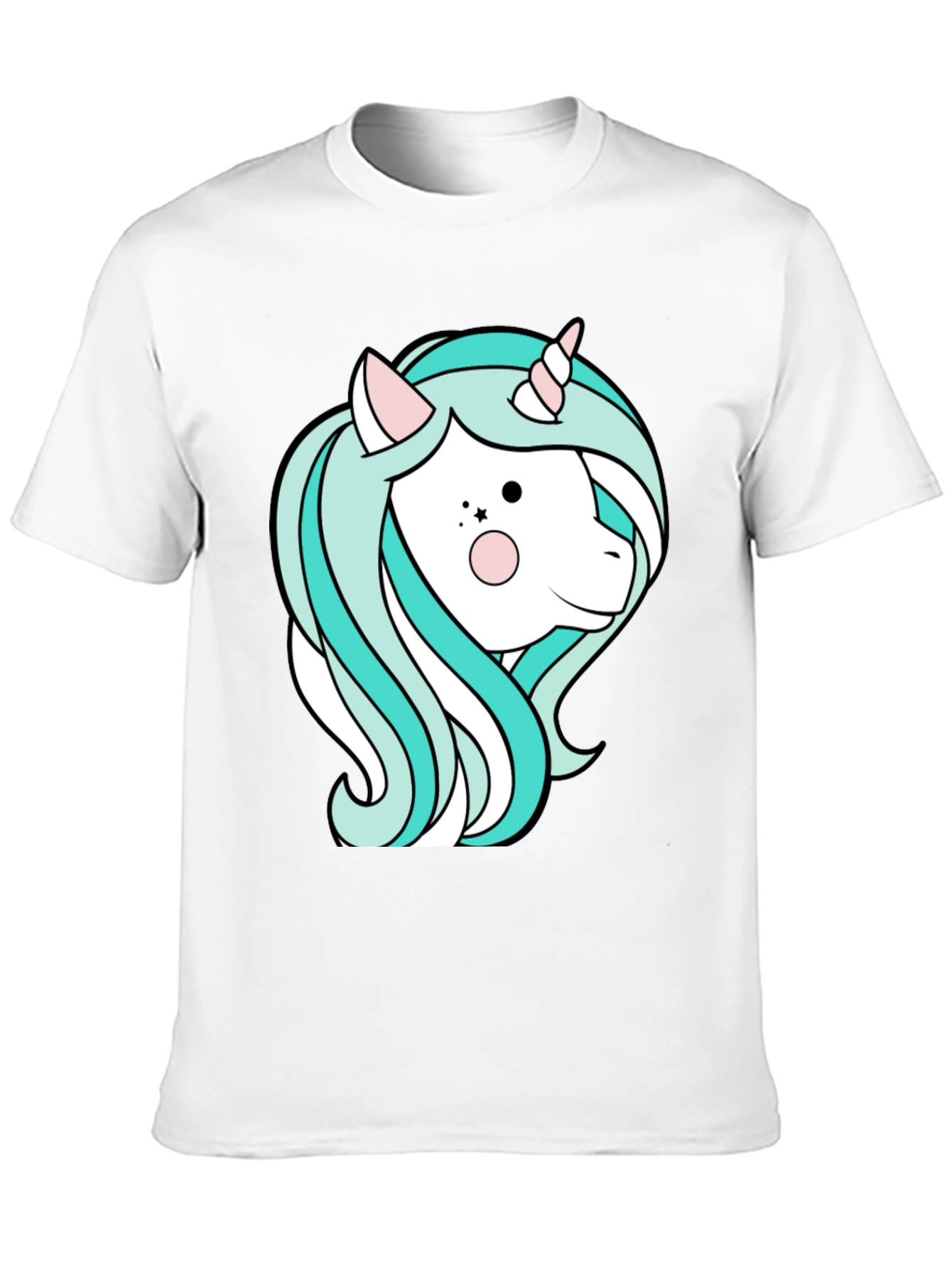 Black Unicorn Graphic T-Shirt - Black Cotton Tee view 10