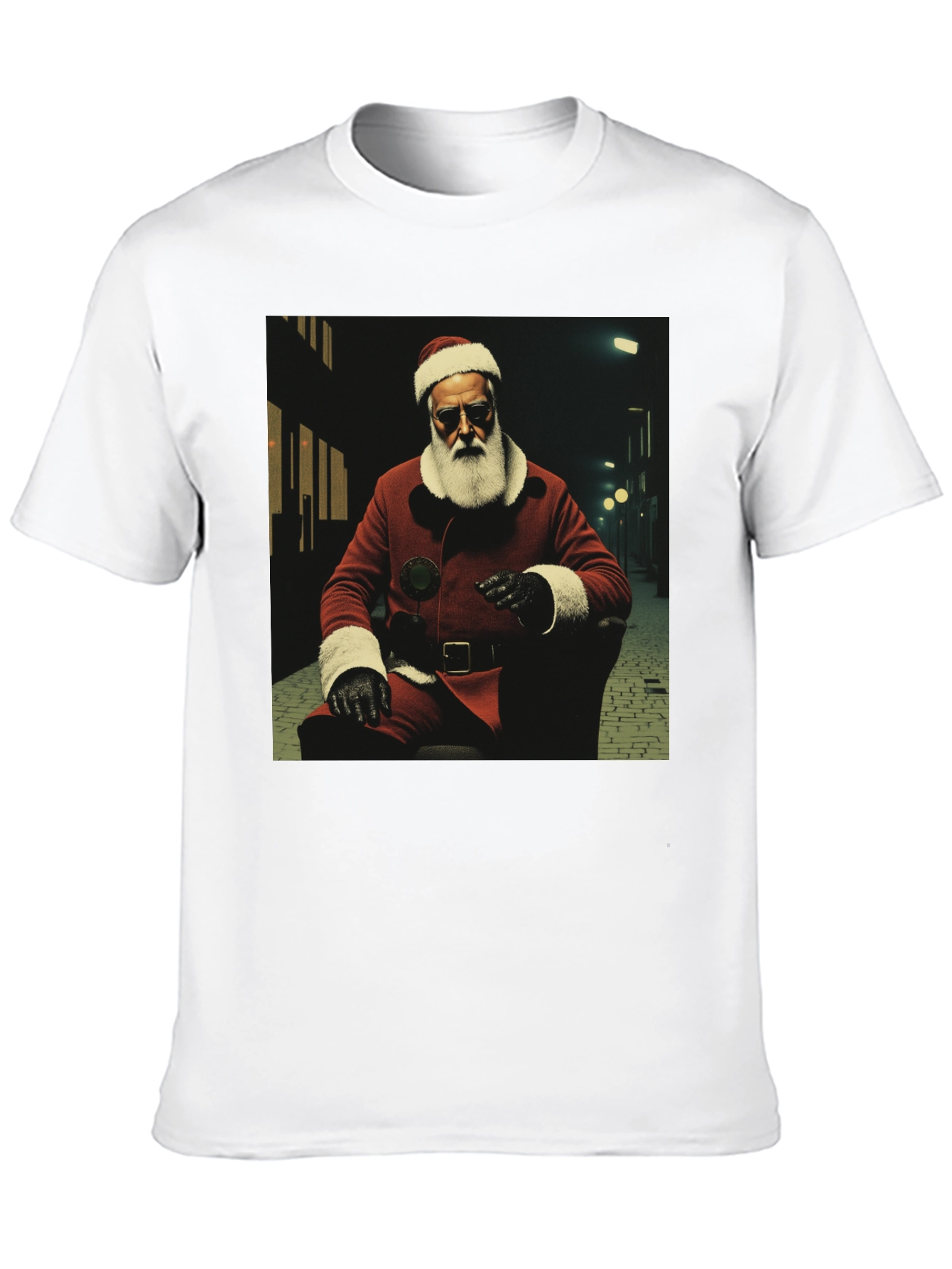 Black Cool Santa T-Shirt view 10