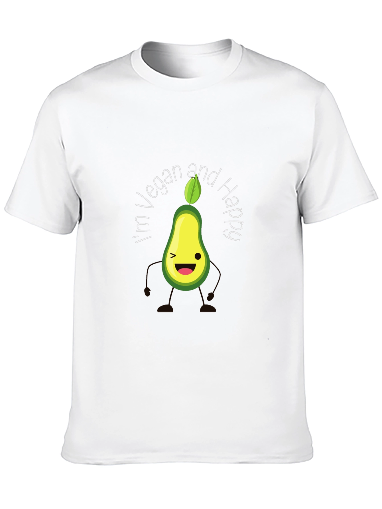 Black Vegan Avocado Graphic T-Shirt view 10