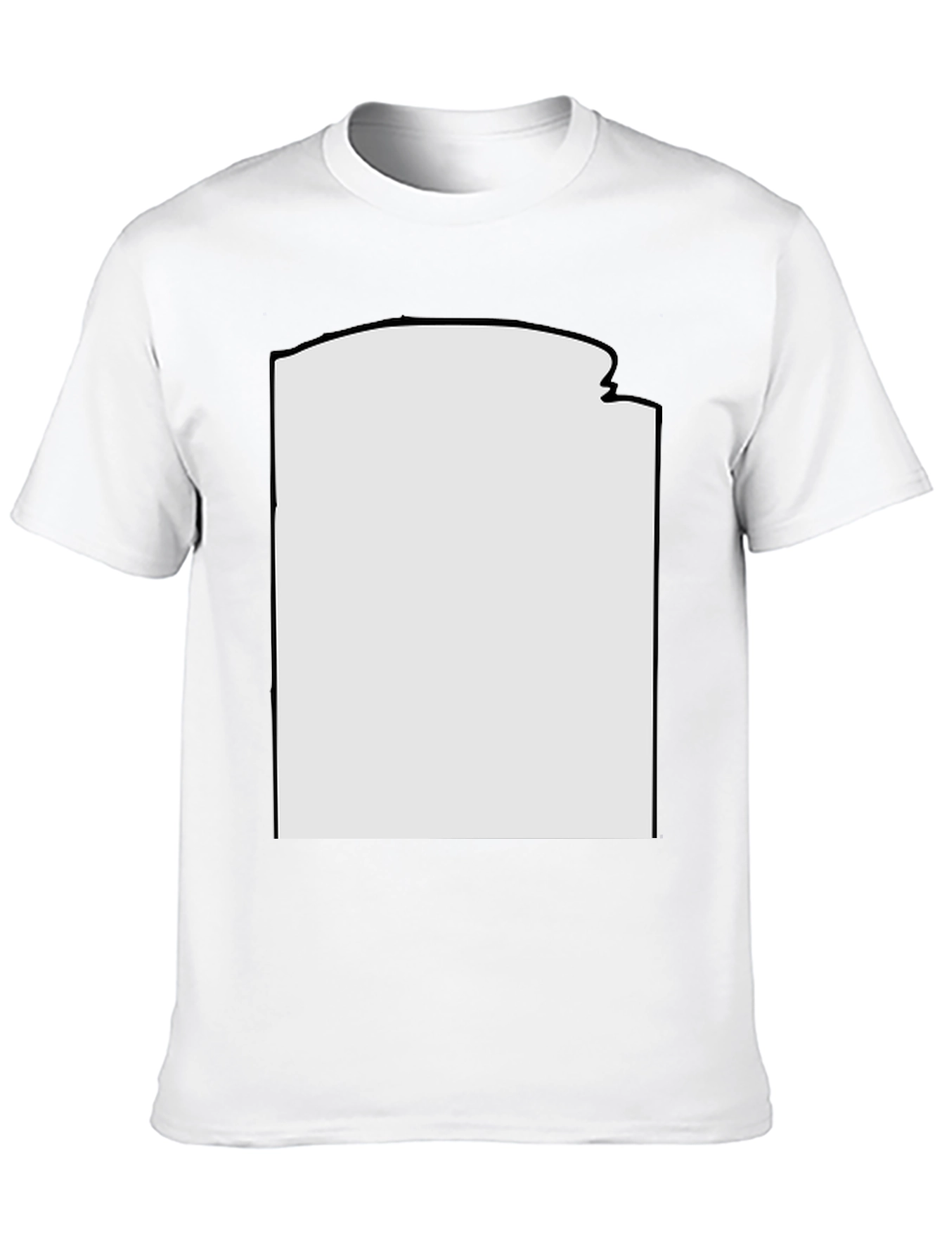 Black Modern Black T-Shirt with Custom Print Area view 10
