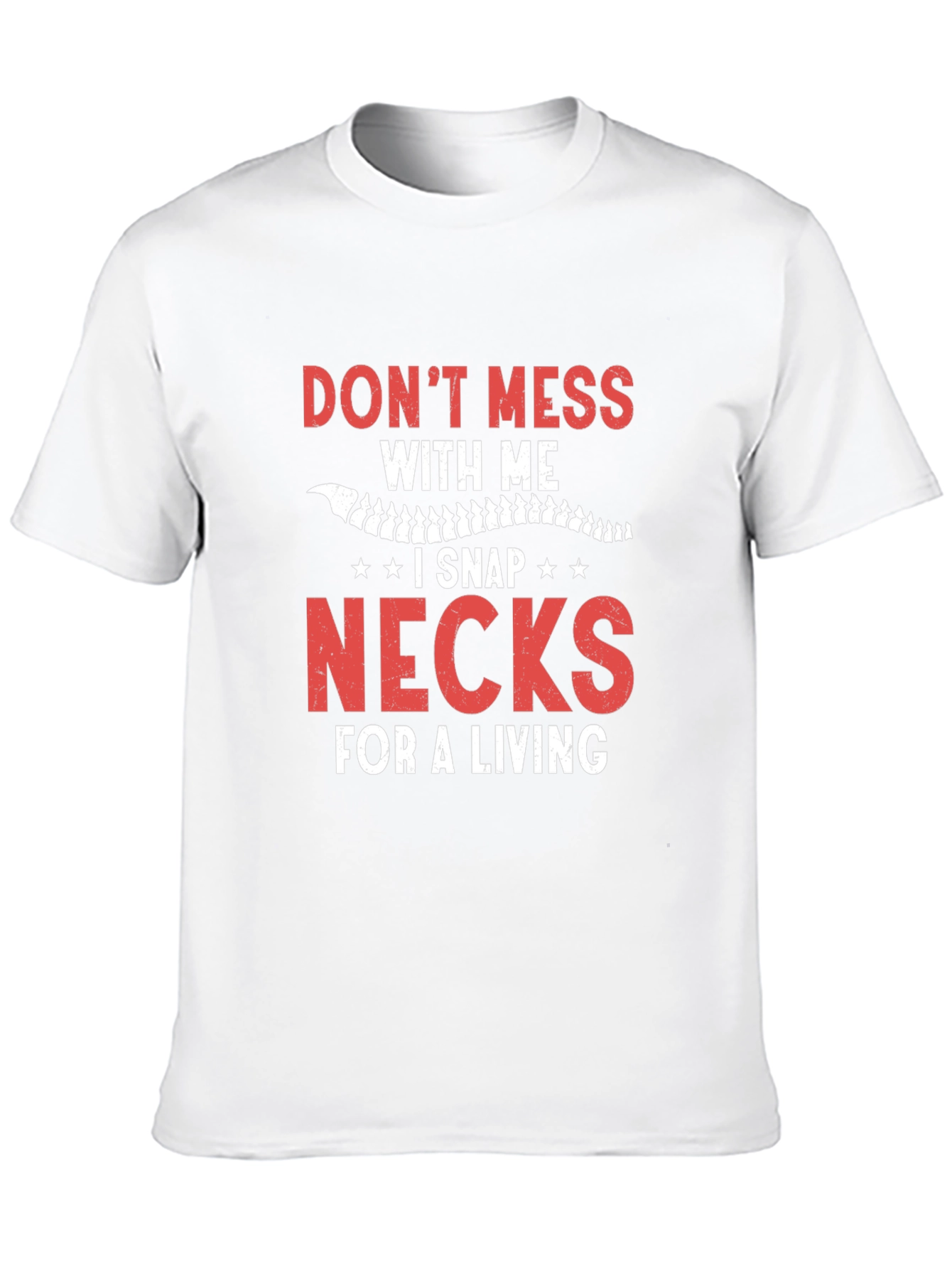 Black Funny Chiropractic T-Shirt - Snap Necks for a Living! view 10