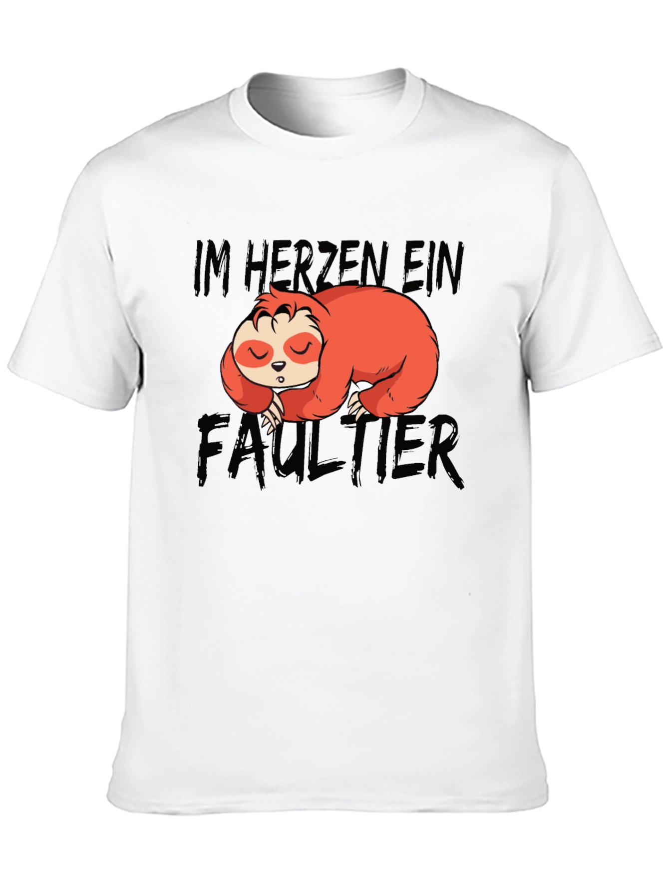 Black Im Herzen Ein Faultier Sloth Graphic T-Shirt view 10