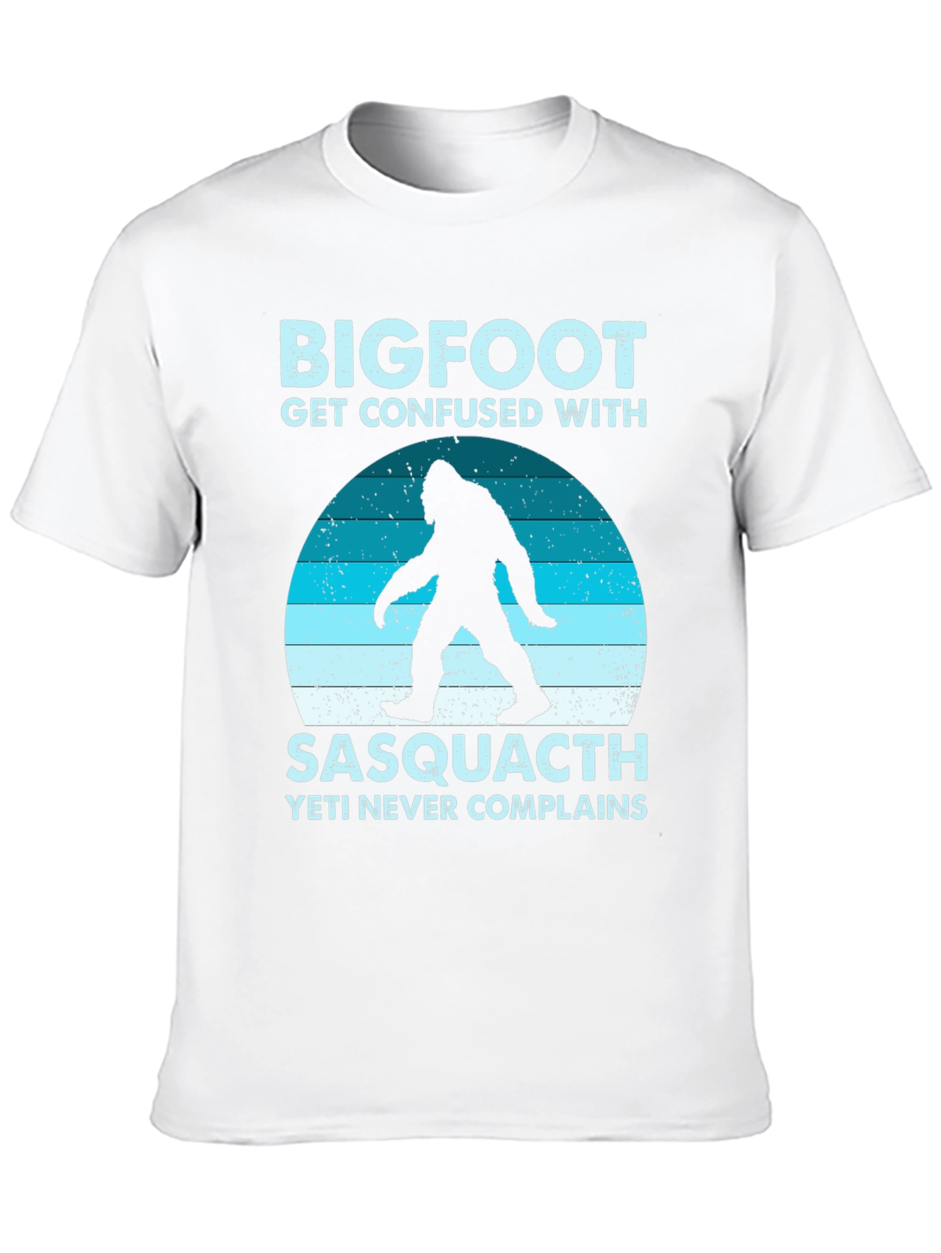 Black Bigfoot Sasquatch T-Shirt - Yeti Never Complains view 10