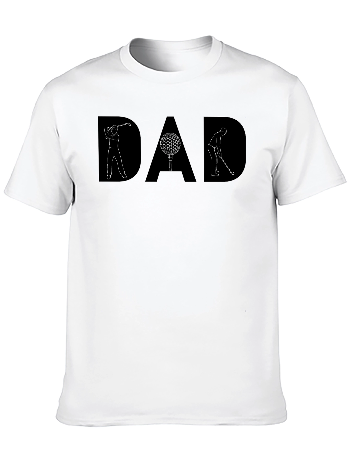 Black DAD Golf T-Shirt - Perfect Gift for Golfing Dads! view 10