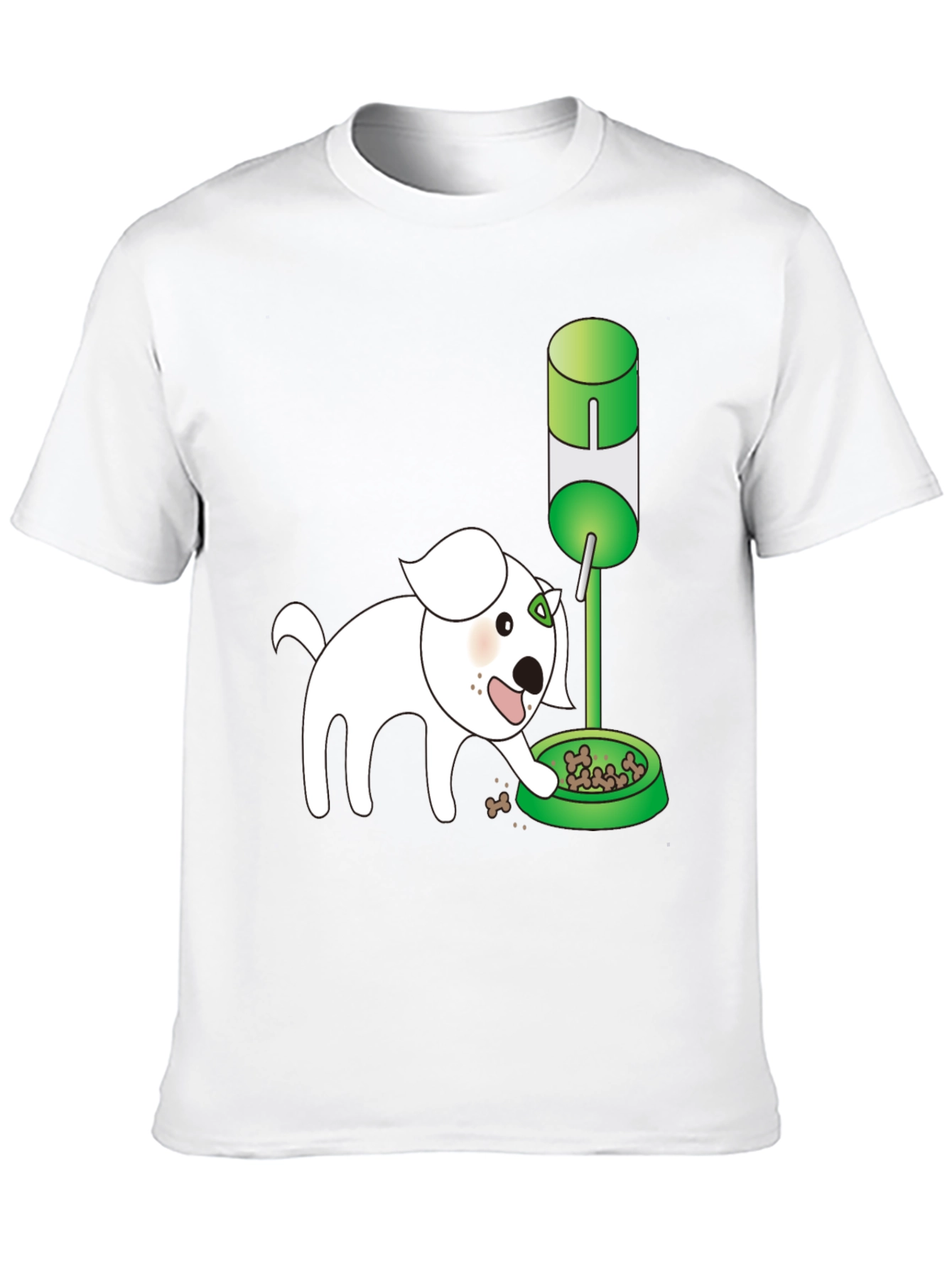 Black Dog Cartoon Graphic T-Shirt view 10