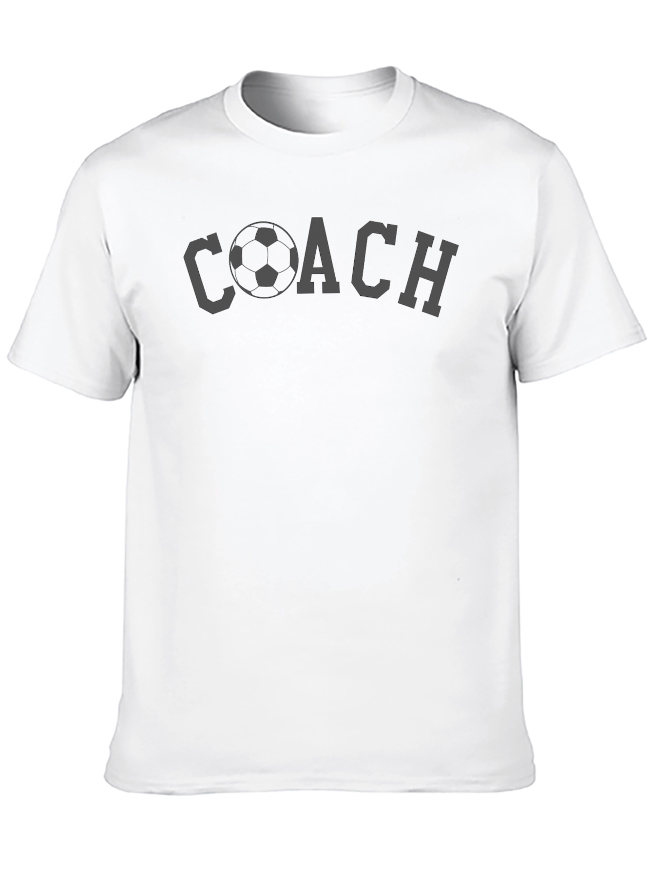 Black Soccer Coach T-Shirt view 10