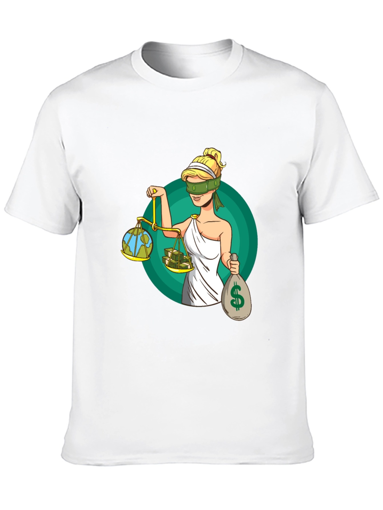 Black Justice T-Shirt - Balance of Earth and Money view 10