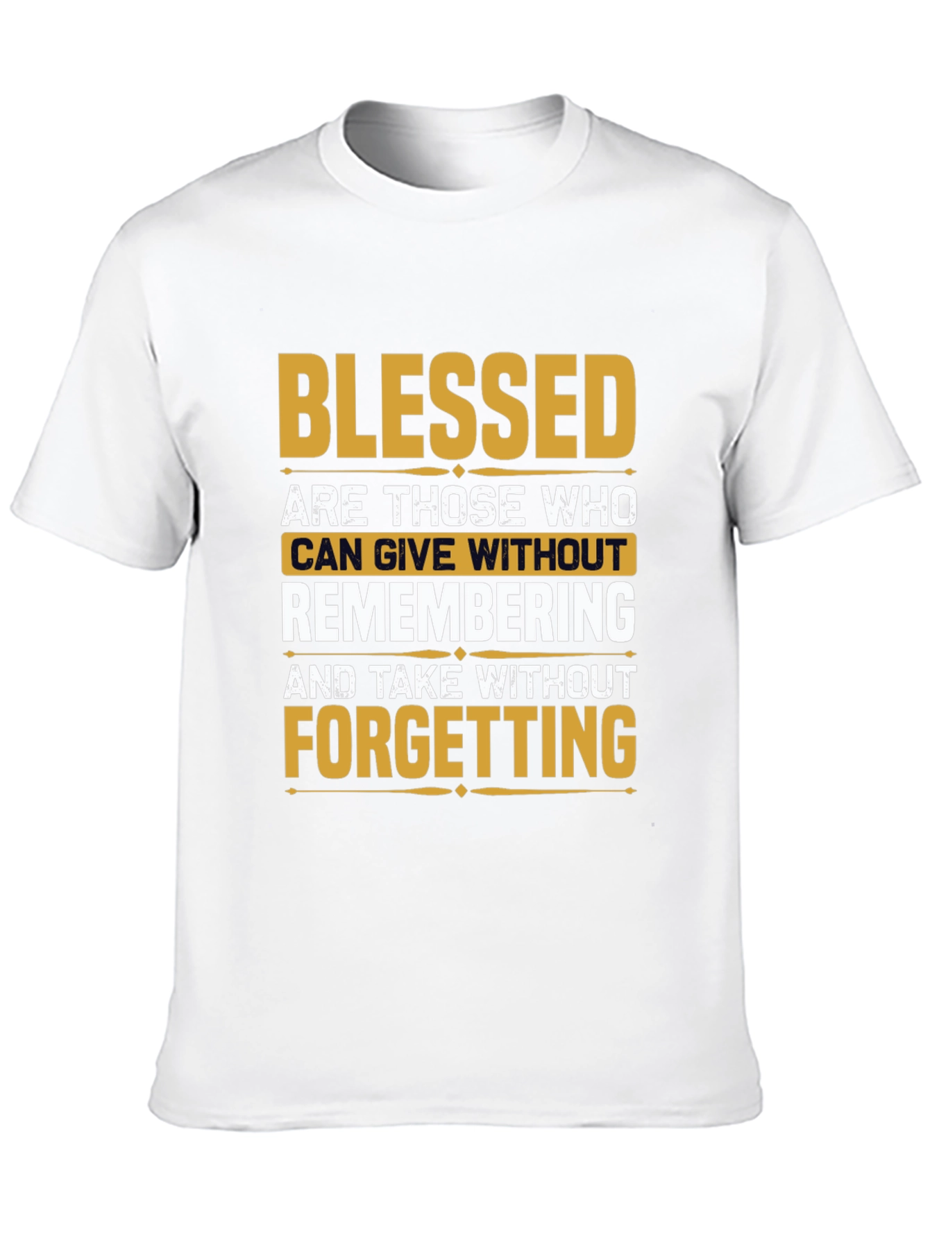 Black Blessed Inspirational Graphic T-Shirt view 10