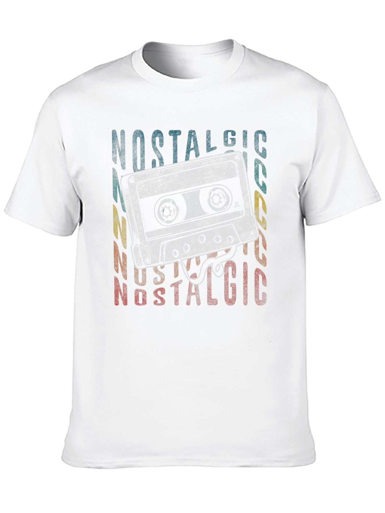 Black Vintage Cassette Tape Nostalgic T-Shirt view 10