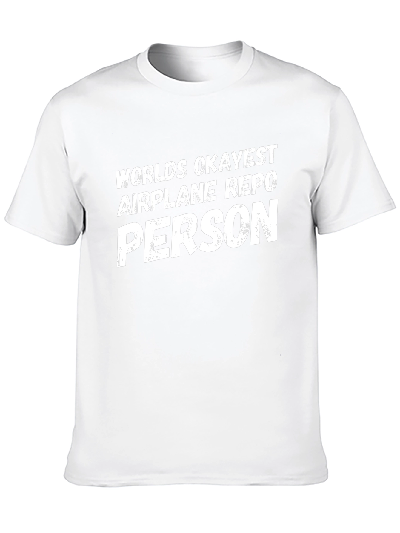 Black World's Okayest Airplane Repo Person - Graphic Tee view 10