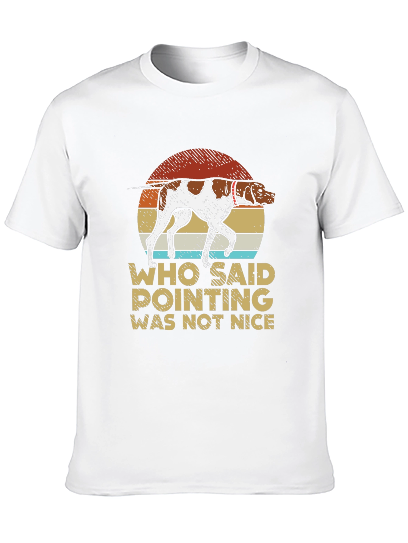 Black Dog Pointing T-Shirt - Funny Hunting Tee view 10