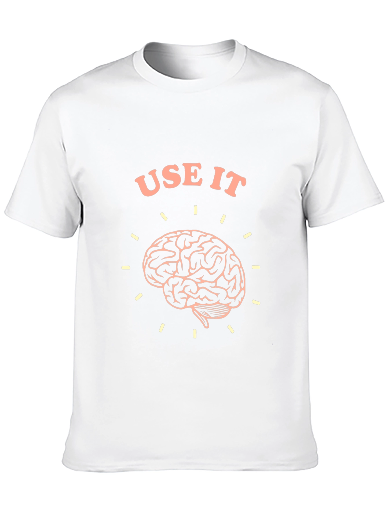 Black Use It Brain T-Shirt - Black Crew Neck Tee view 10