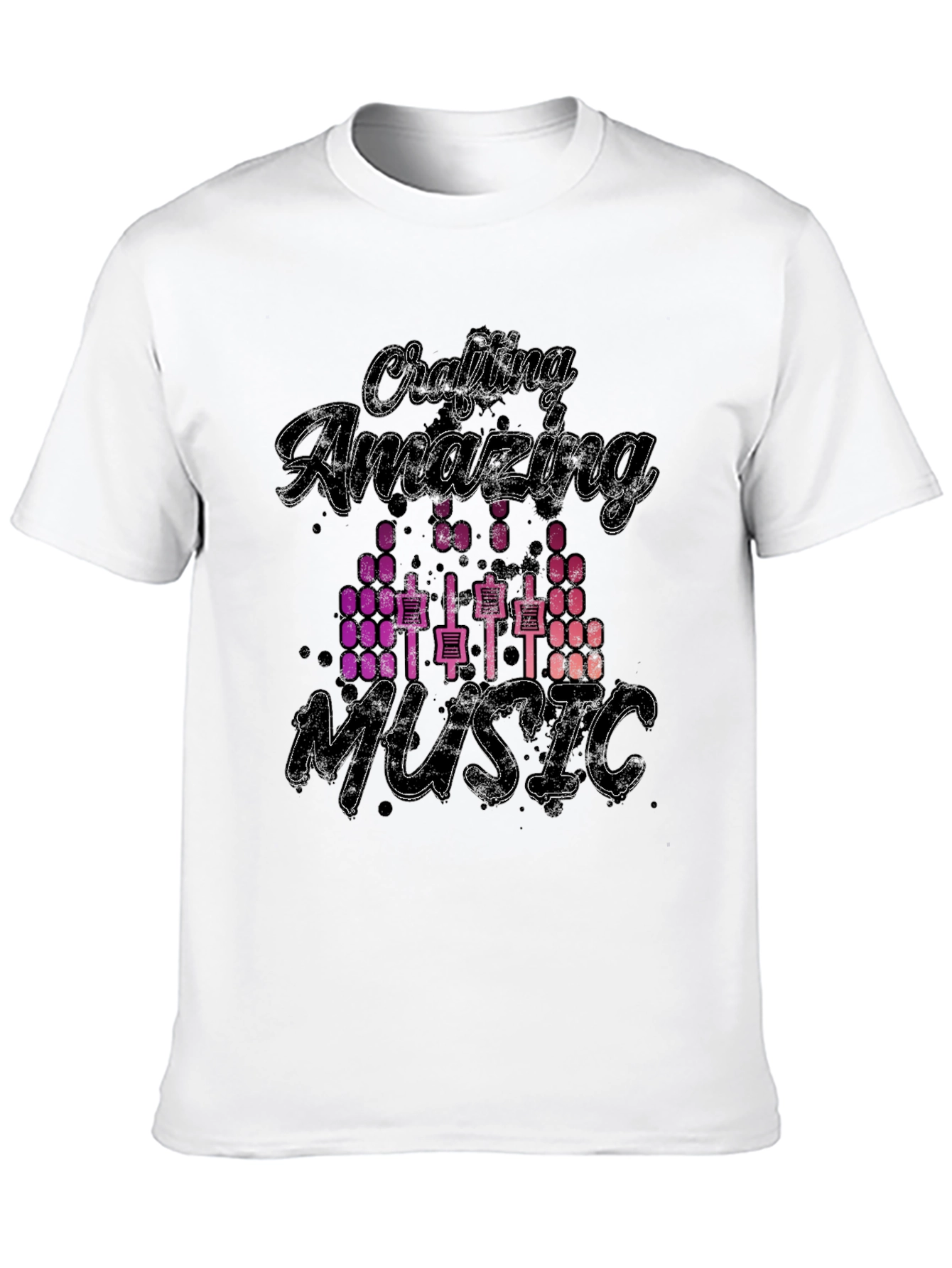 Black Crafting Amazing Music Graphic T-Shirt view 10