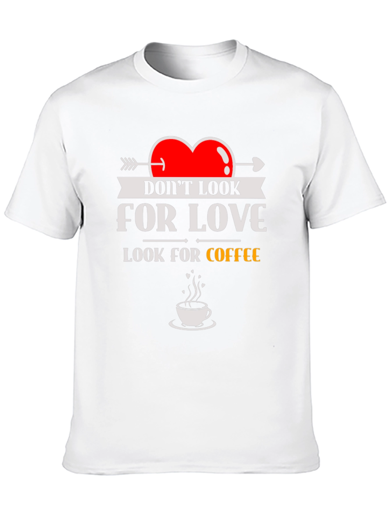 Black Look for Coffee T-Shirt - Funny Novelty Tee view 10