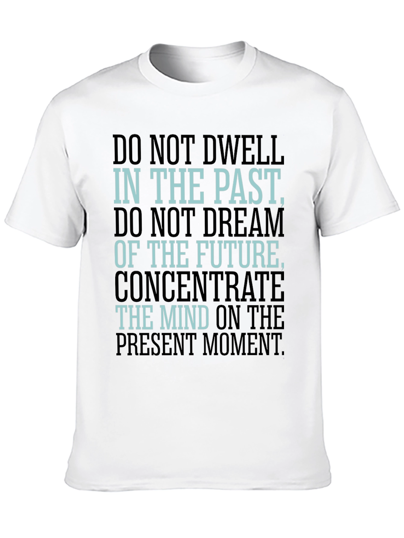 Black Mindful Living Tee: Present Moment Focus view 10