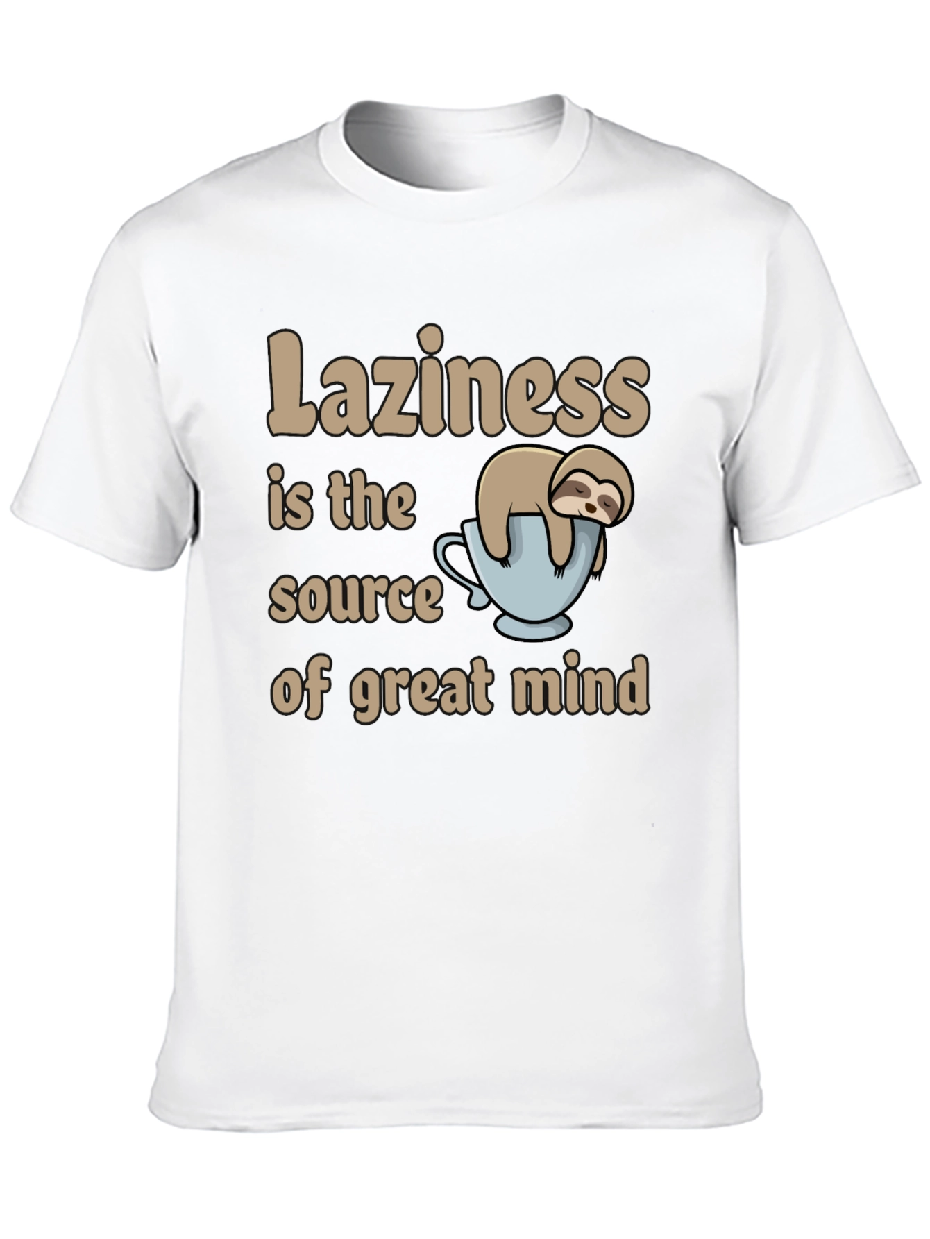 Black Laziness is the Source of Great Mind Graphic T-Shirt view 10
