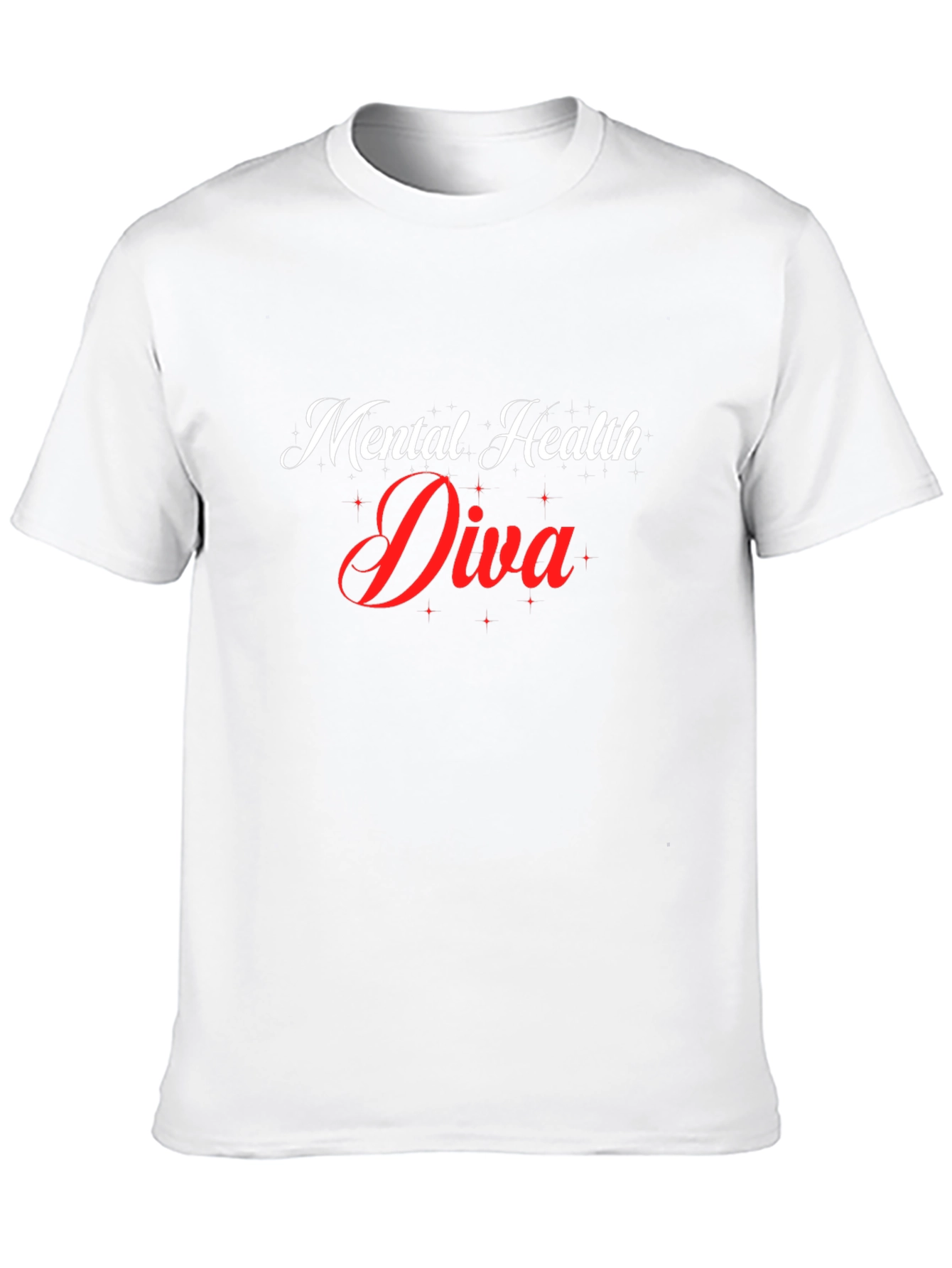 Black Mental Health Diva T-Shirt - Black view 10